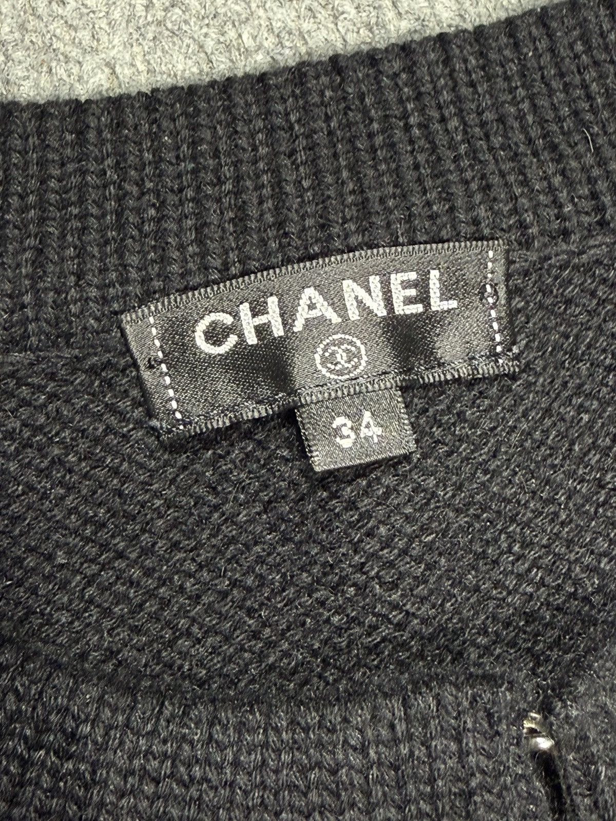 Chanel CHANEL Cashmere Blend Knit Jacket Ski Knit Size S / US 4 / IT 40 - 8 Thumbnail