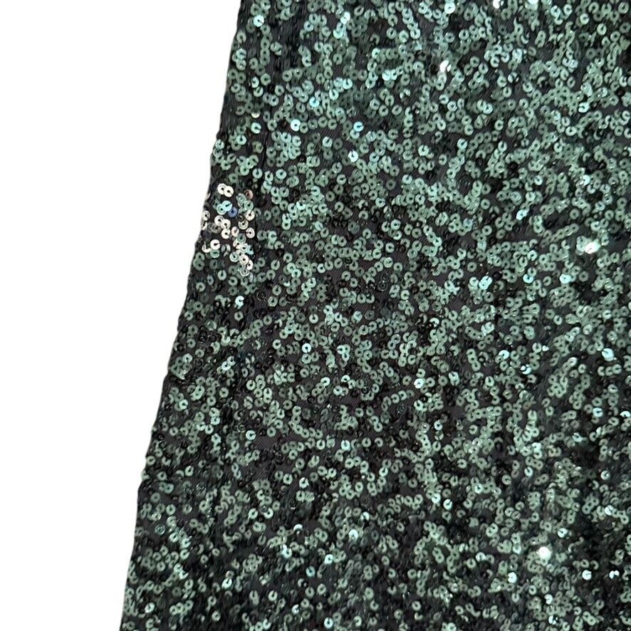 Badgley Mischka Badgley Mischka Halter Neck Sequin Gown in Green, Size US 12 Size XL / US 12-14 / IT 48-50 - 10 Thumbnail