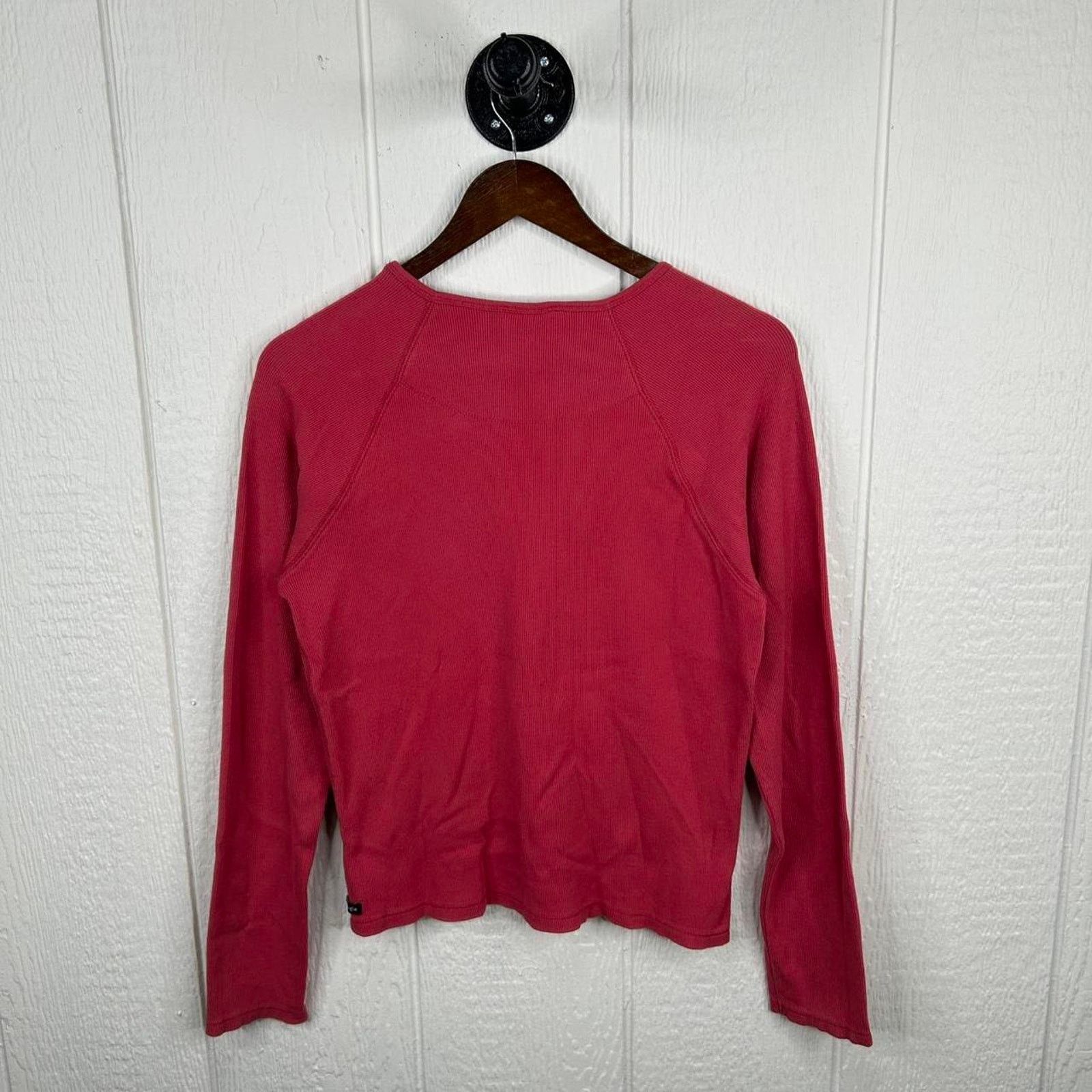 American Eagle Outfitters Y2K American Eagle Outfitters Red Long Sleeve Tee Large Size L / US 10 / IT 46 - 3 Thumbnail