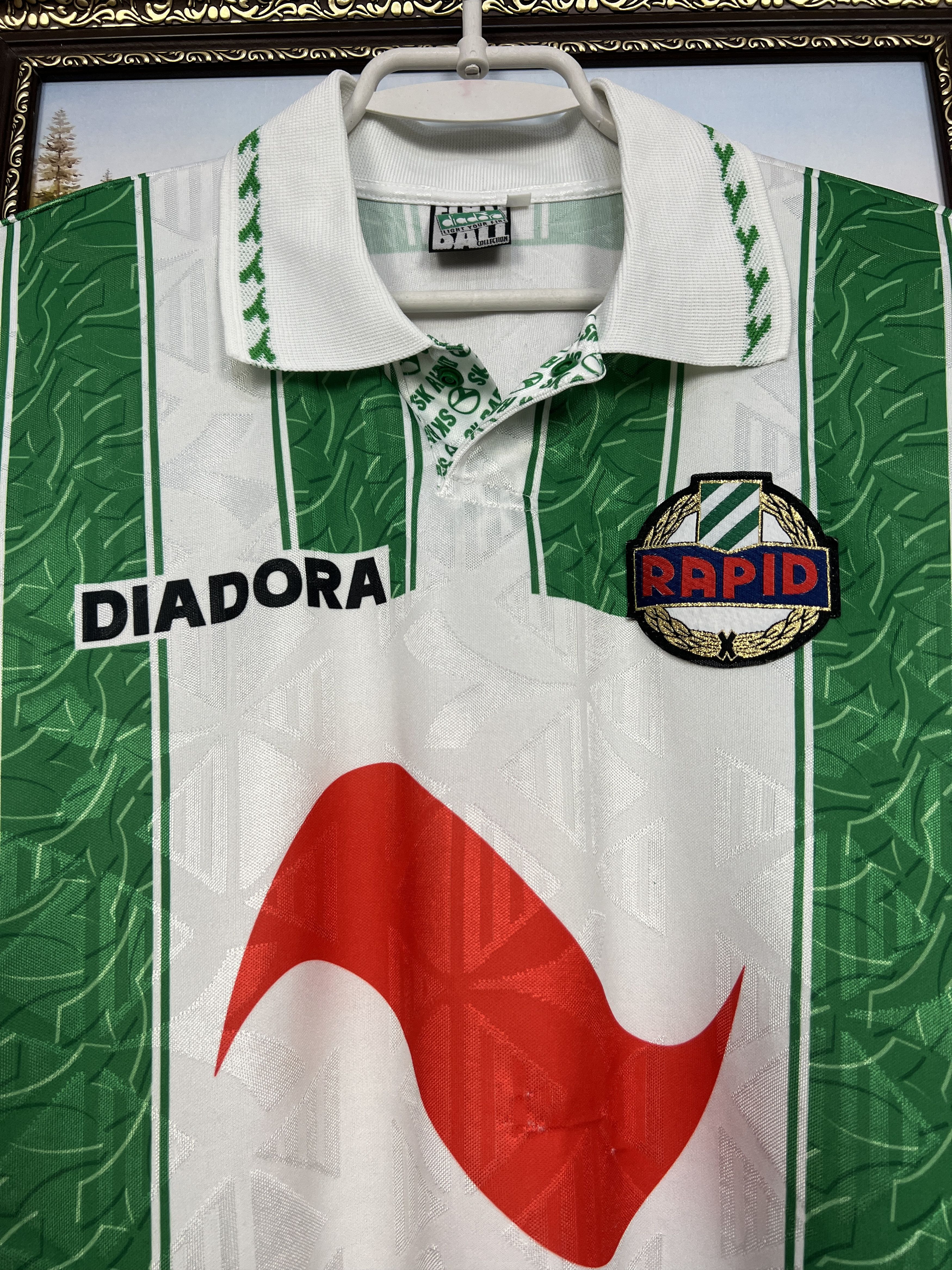Diadora SK Rapid Wien Home football shirt 1996 Soccer Diadora Jersey Size US L / EU 52-54 / 3 - 3 Thumbnail