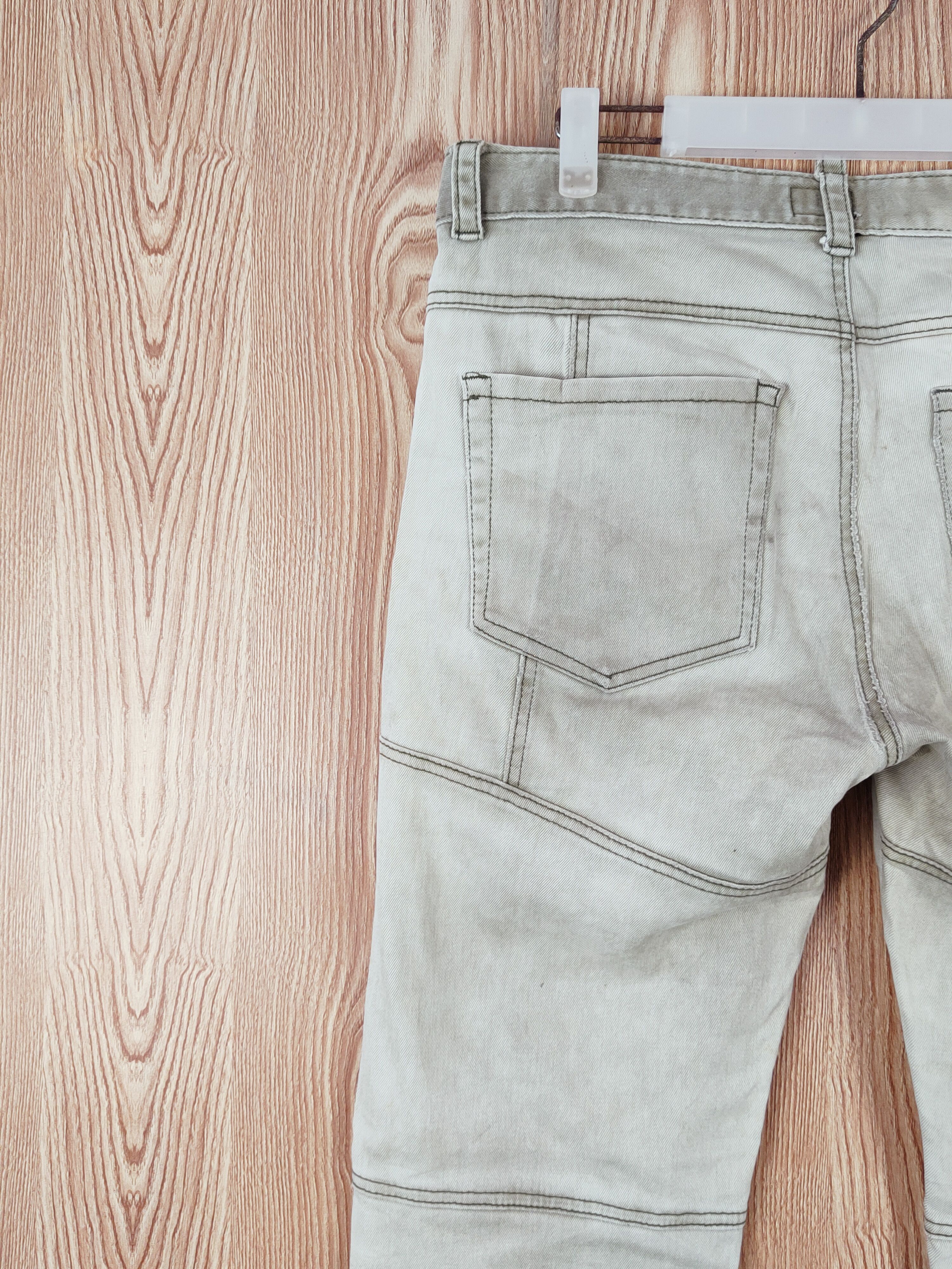 Japanese Brand Jean Mind Green Faded Multipocket Tactical Cargo Pants #W Size 32" / US 10 / IT 46 - 9 Thumbnail