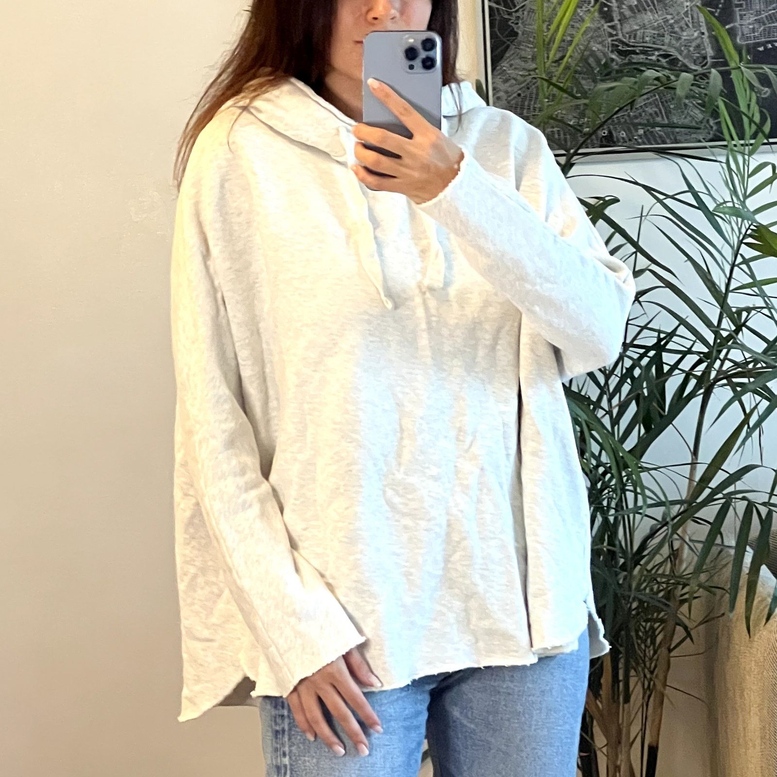 Frank & Eileen Frank & Eileen Oversized Easy Hoodie Grey Melange size S Size S / US 4 / IT 40 - 2 Thumbnail