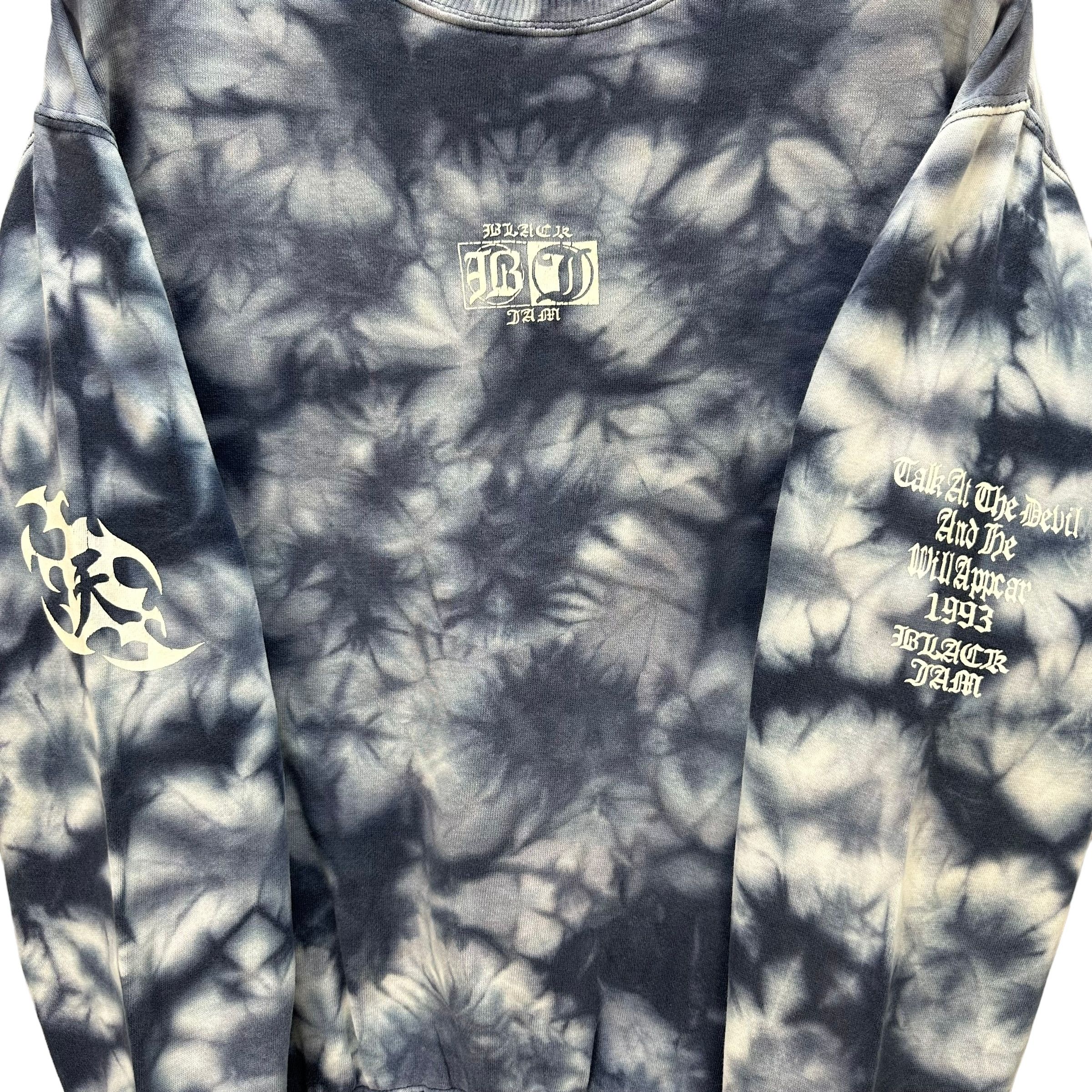 Japanese Brand BLACK JAM Big Logo Tie Dye Sweatshirts #A2-0032 Size US M / EU 48-50 / 2 - 11 Thumbnail