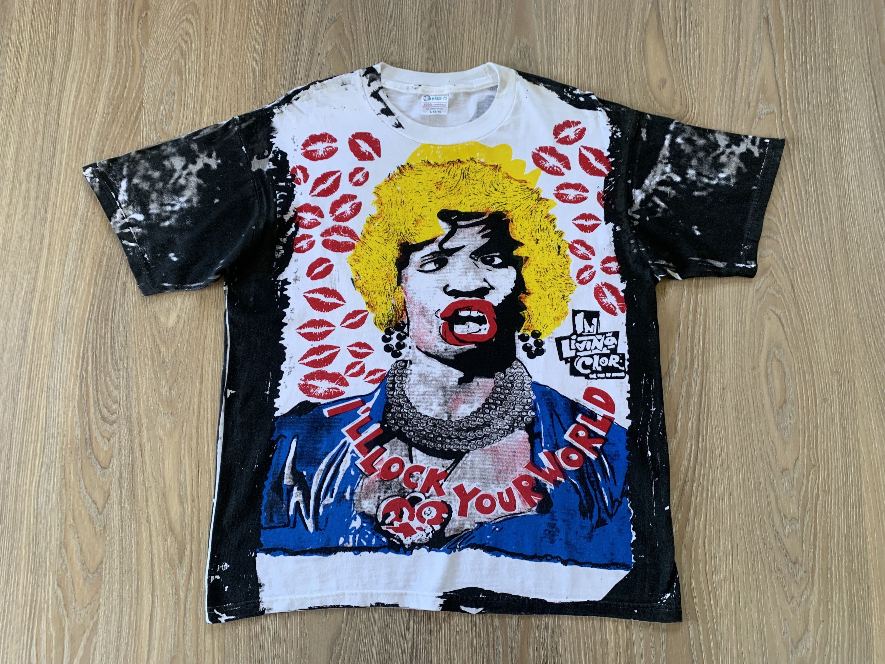 Band Tees × Vintage Vintage Jamie Foxx Rags 72 Overprinted Cotton T Shirt Size US L / EU 52-54 / 3 - 2 Thumbnail