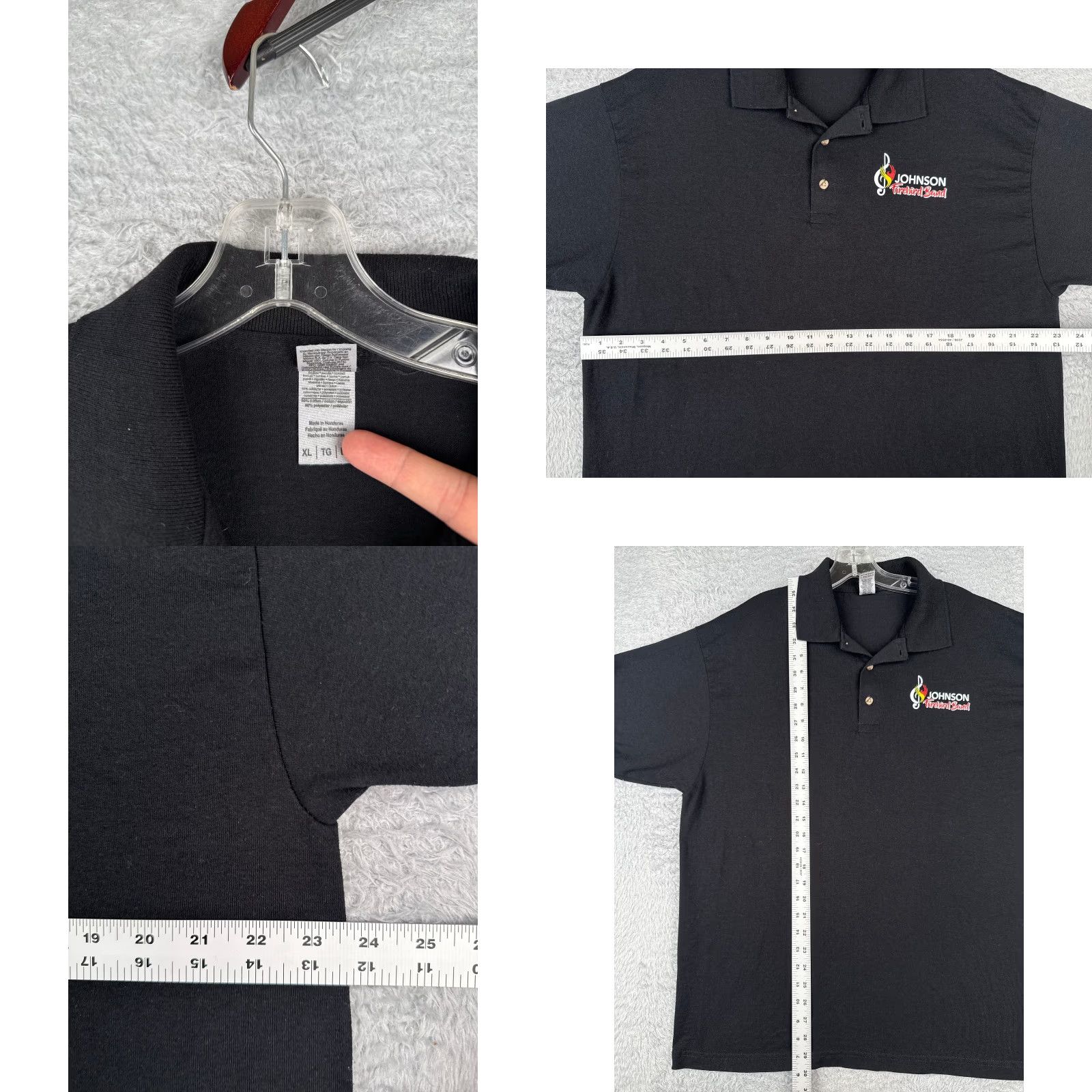 Tommy Hilfiger Tommy Hilfiger Polo Shirt Men XL Black Cotton Regular Polo Size US XL / EU 56 / 4 - 8 Thumbnail