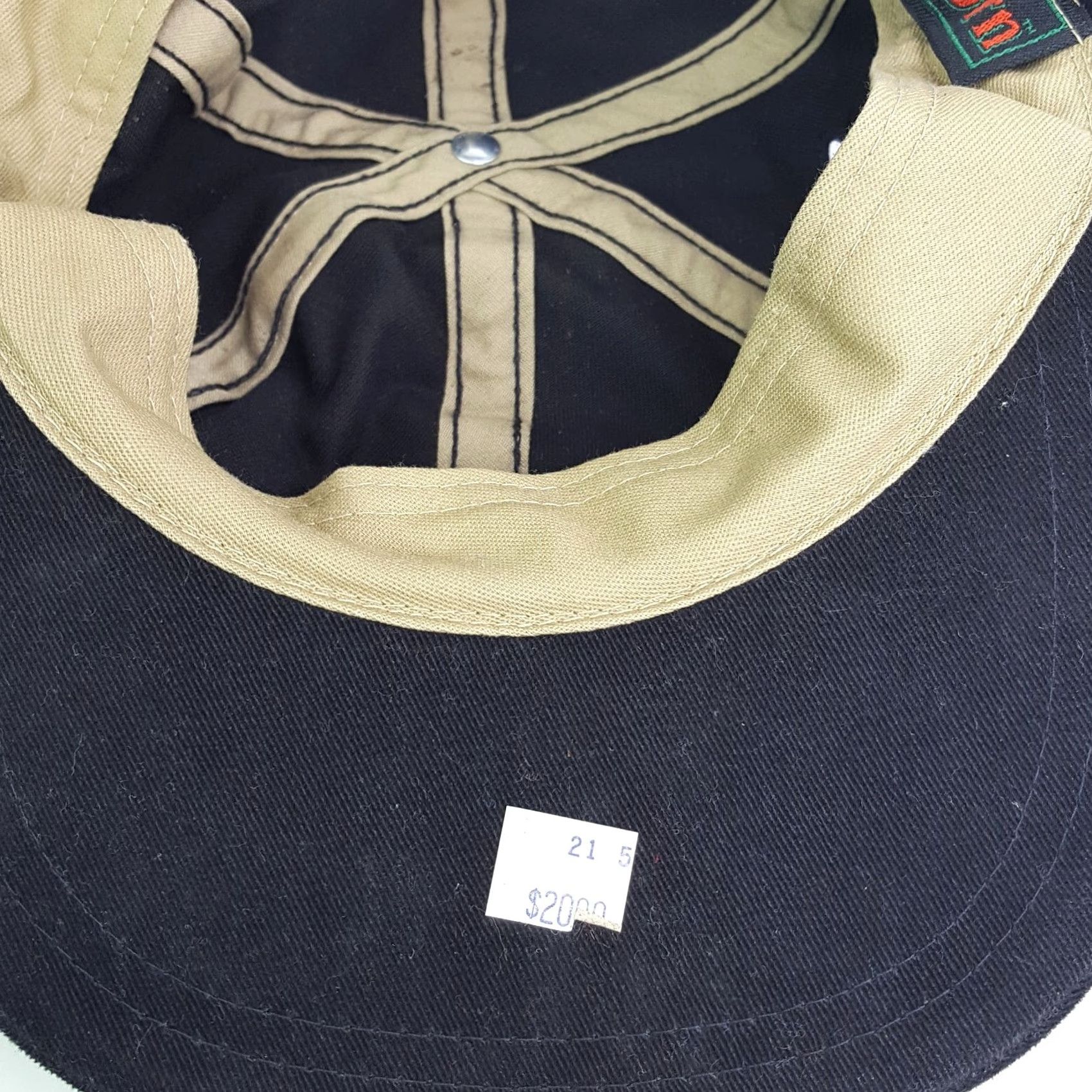 Brooks VINTAGE Beaver Brook Country Club PGA Logo Sports Snapback Golf Hat Baseball Cap 90s Mens Black Adjustable Cotton Twill Hat Size ONE SIZE - 7 Thumbnail