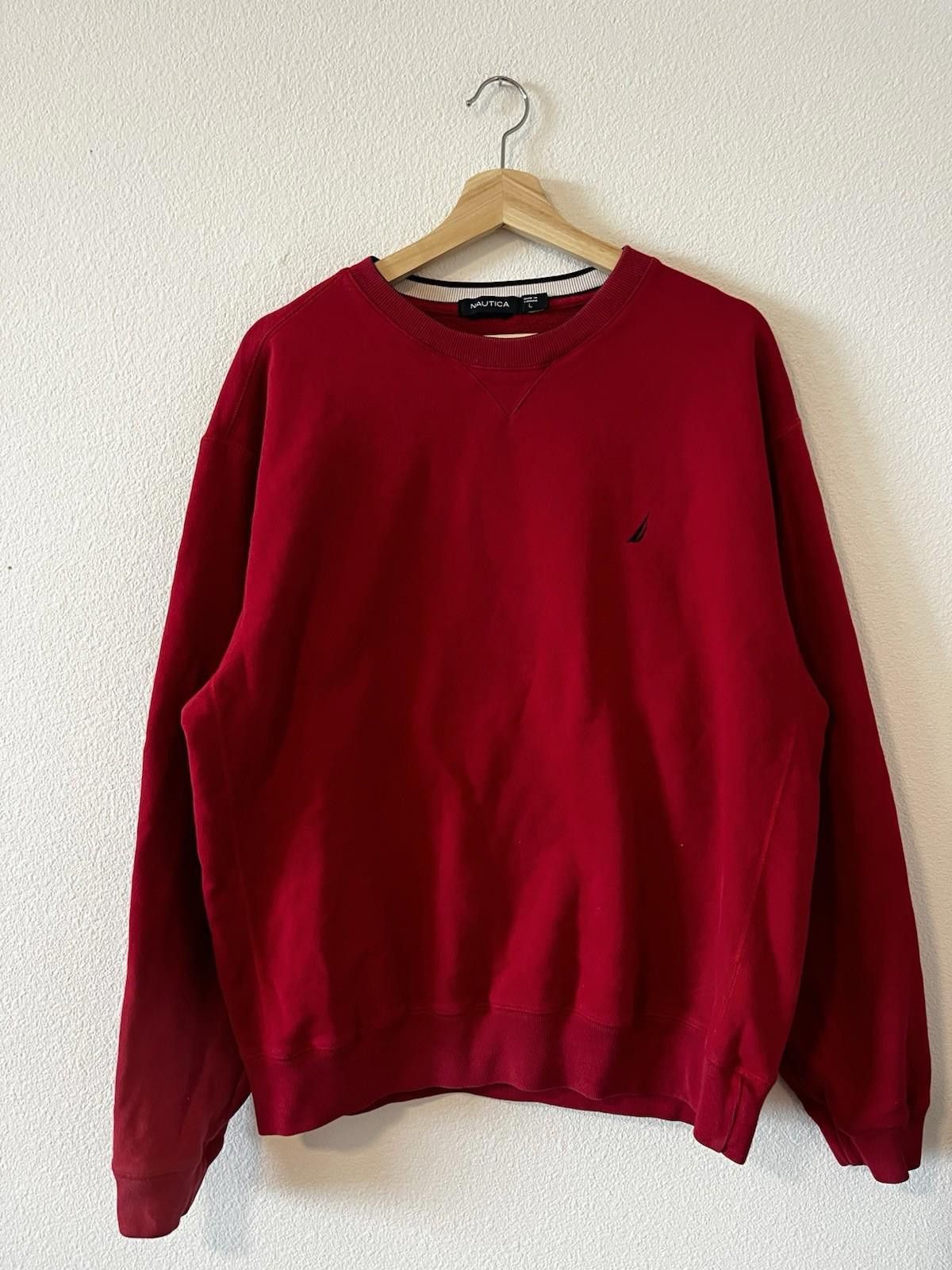 Nautica 90s NAUTICA Canada SWEATSHIRT L Red Cotton Brushed Lining Size US L / EU 52-54 / 3 - 1 Thumbnail