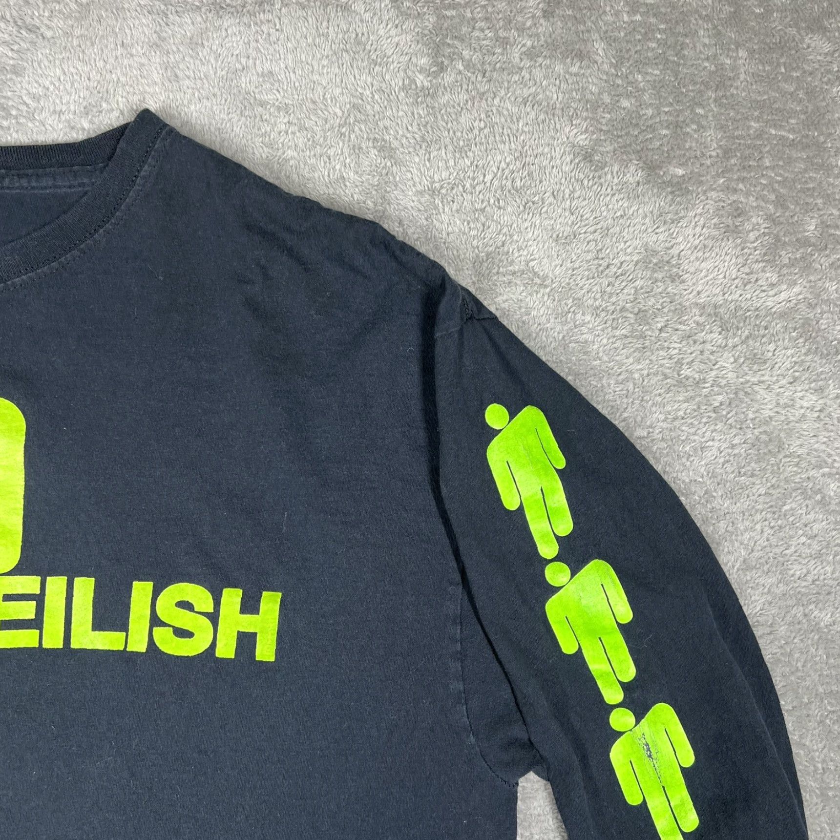Hanes Billie Eilish Unisex Long Sleeve Men XL Black Double Sided Print T-Shirt Merch Hanes Music Tour Size US XL / EU 56 / 4 - 2 Thumbnail