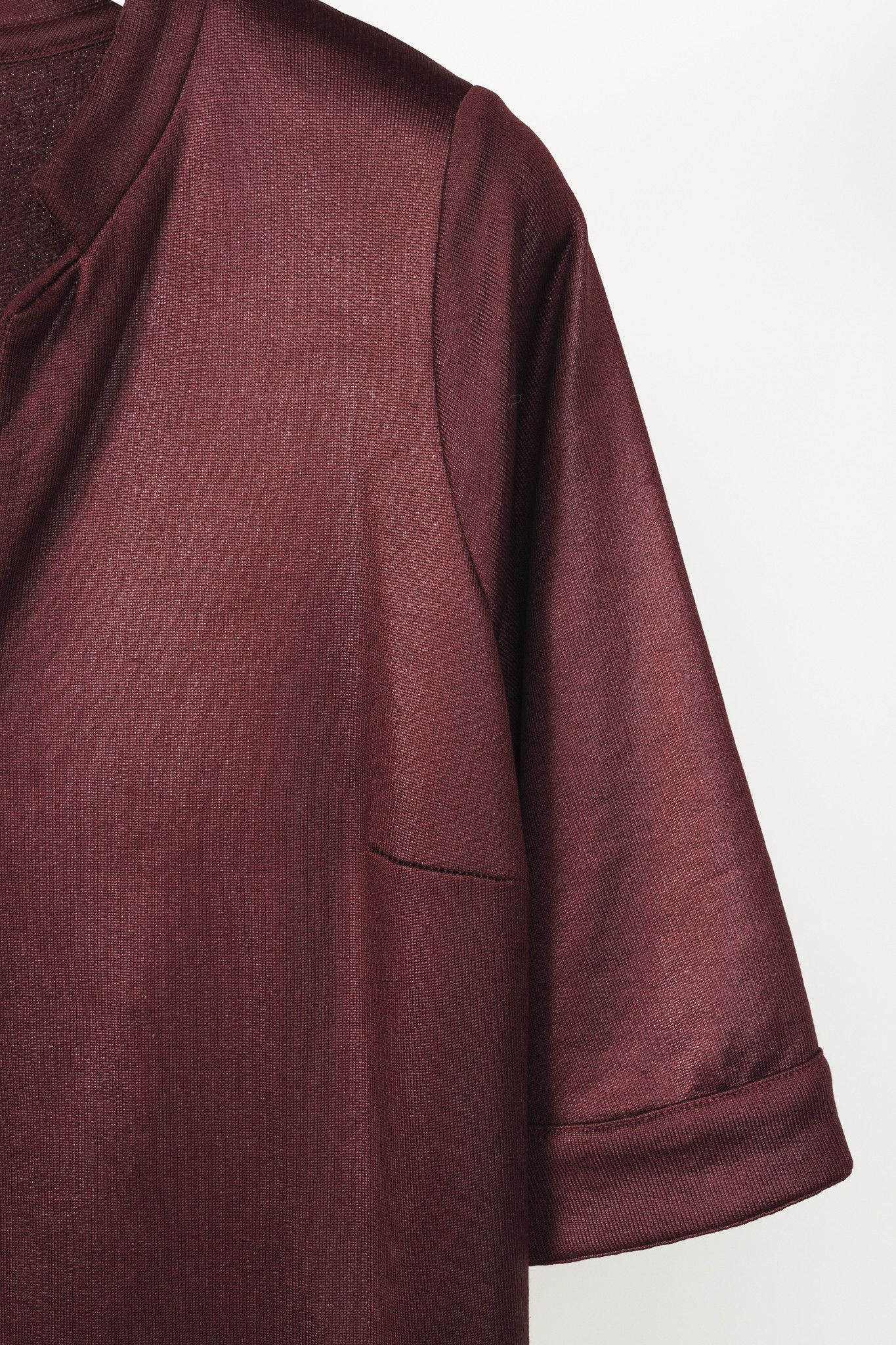 Other Bellinky Burgundy Shiny French Terry Maxi Dress Size M / US 6-8 / IT 42-44 - 4 Thumbnail