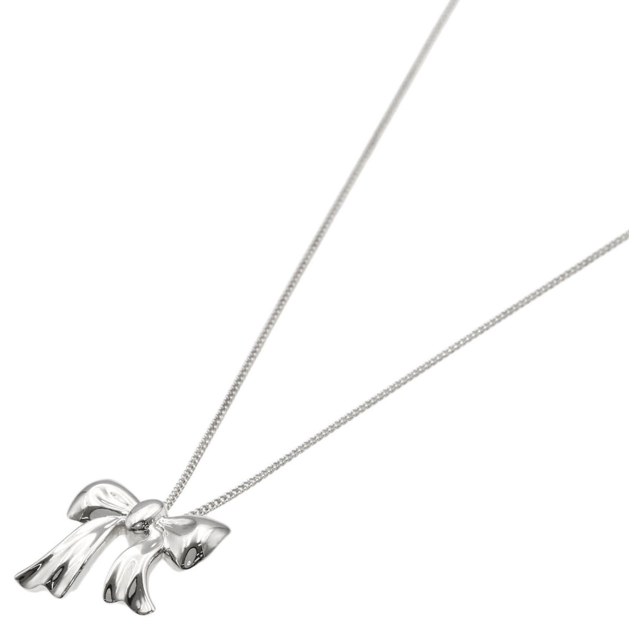 Tiffany & Co. Tiffany & Co. Ribbon Motif Necklace, Silver, Women's. Size ONE SIZE - 1 Thumbnail