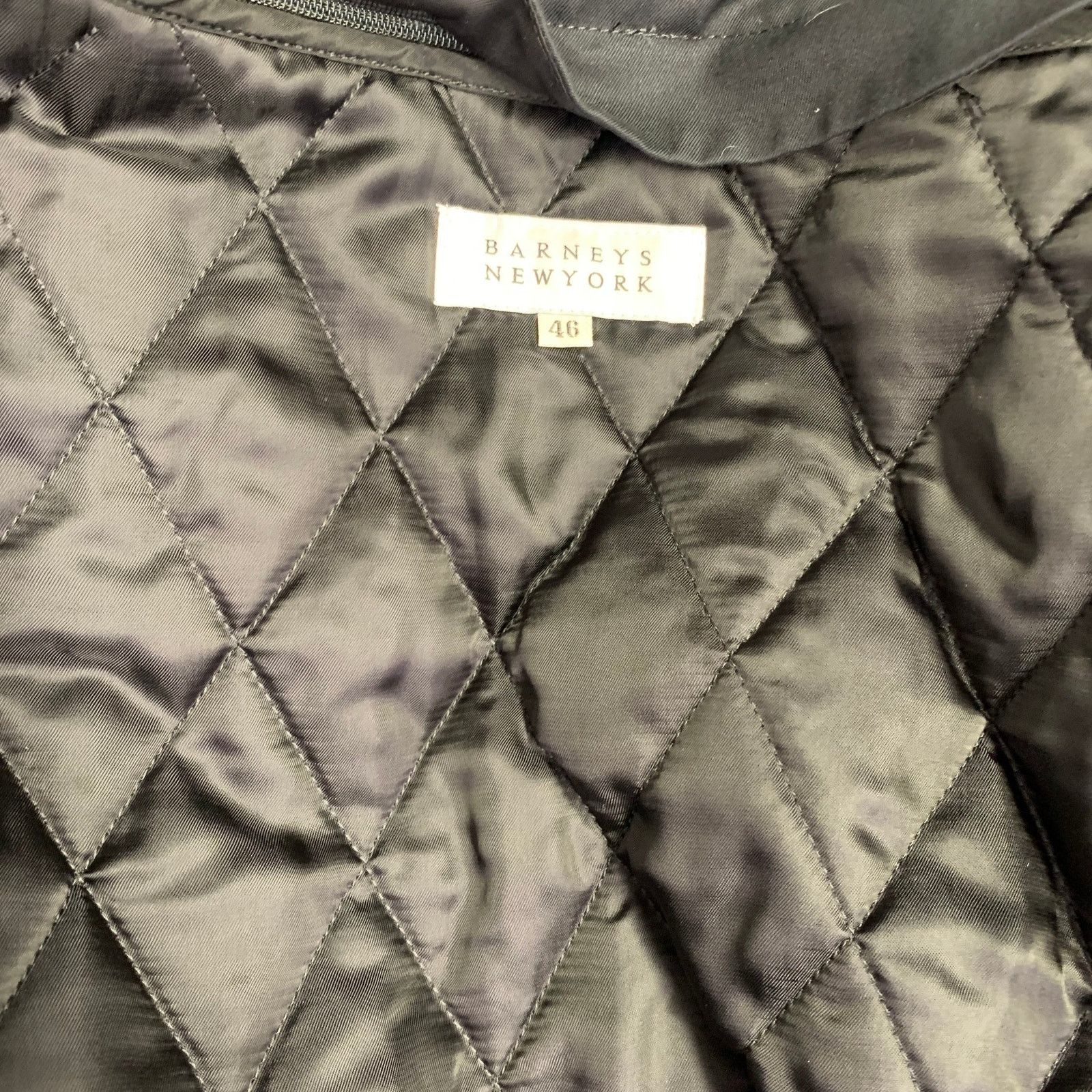 Barneys New York Size 46 Black Cotton Hidden Buttons Trench Coat Size US XL / EU 56 / 4 - 10 Thumbnail
