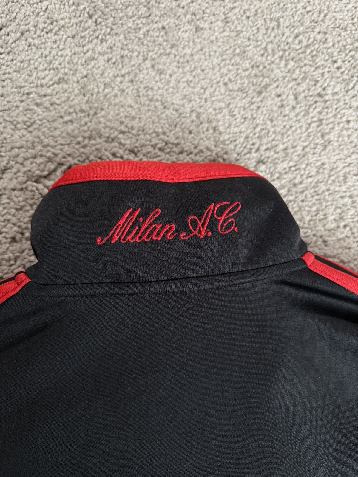 Adidas × Vintage Vintage Adidas AC MILAN 3/4 Zip Pullover Size US M / EU 48-50 / 2 - 5 Thumbnail
