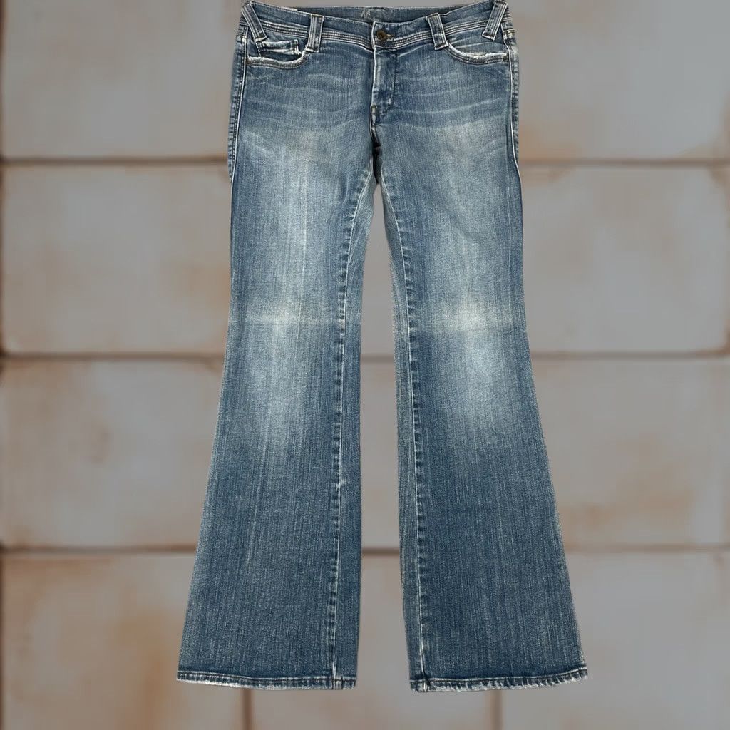 Vintage Mavi Zoe Low Rise Bootcut Jeans Womens 31x32 Blue Denim Y2K Retro 2000s Size 24" / US 00 / IT 34 - 1 Thumbnail