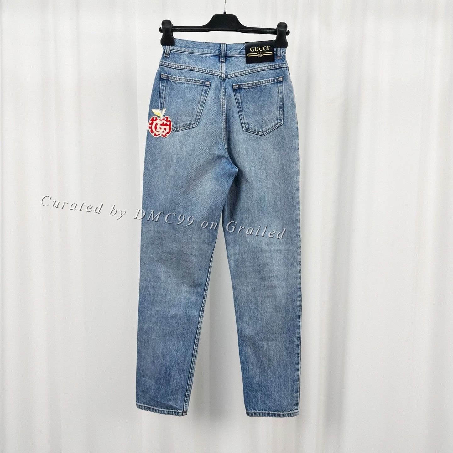 Gucci Gucci Embroidered Double G Apple Jeans Size 24" / US 00 / IT 34 - 1 Thumbnail