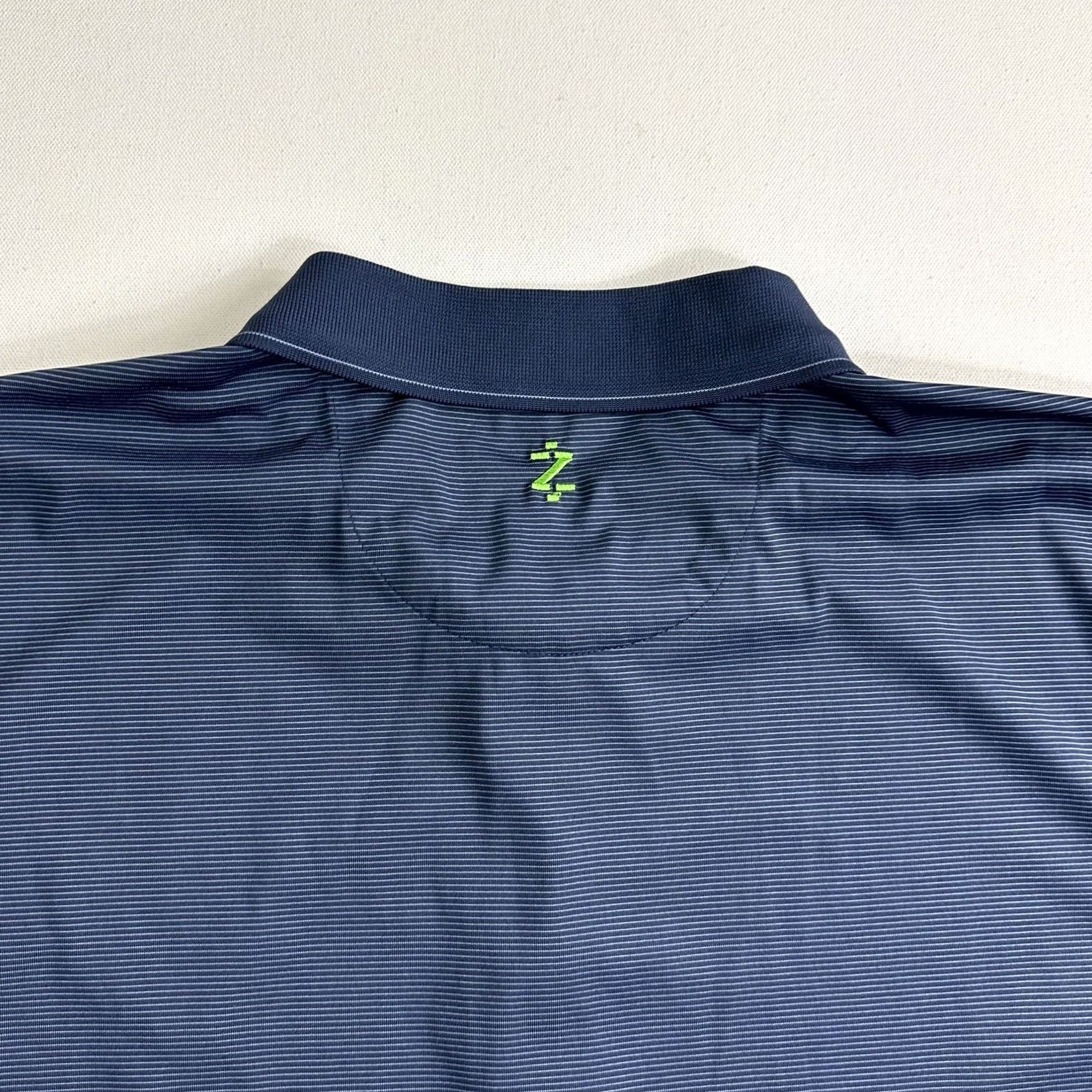 Izod IZOD XFG Golf Polo Shirt Cool FX Series Blue Stripes Mens Size XL Shirtsleeve Size US XL / EU 56 / 4 - 6 Thumbnail