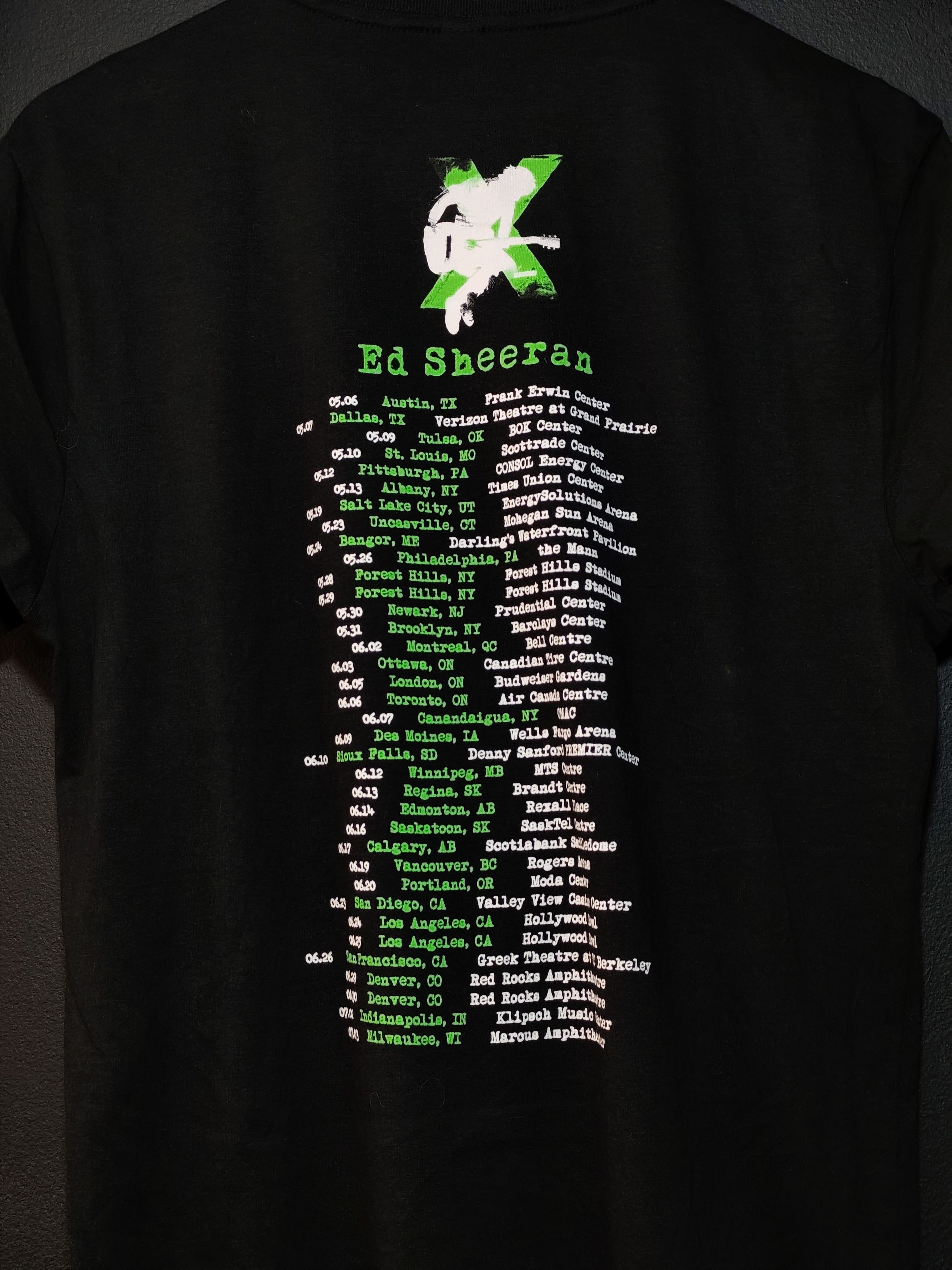Band Tees × Vintage ED SHEERAN X TOUR TSHIRT Size US M / EU 48-50 / 2 - 4 Thumbnail