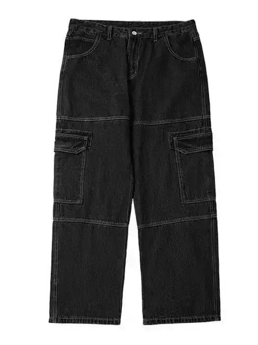 Japanese Brand Multi Pocket Baggy Cargo Denim Size US 32 / EU 48 - 4 Thumbnail