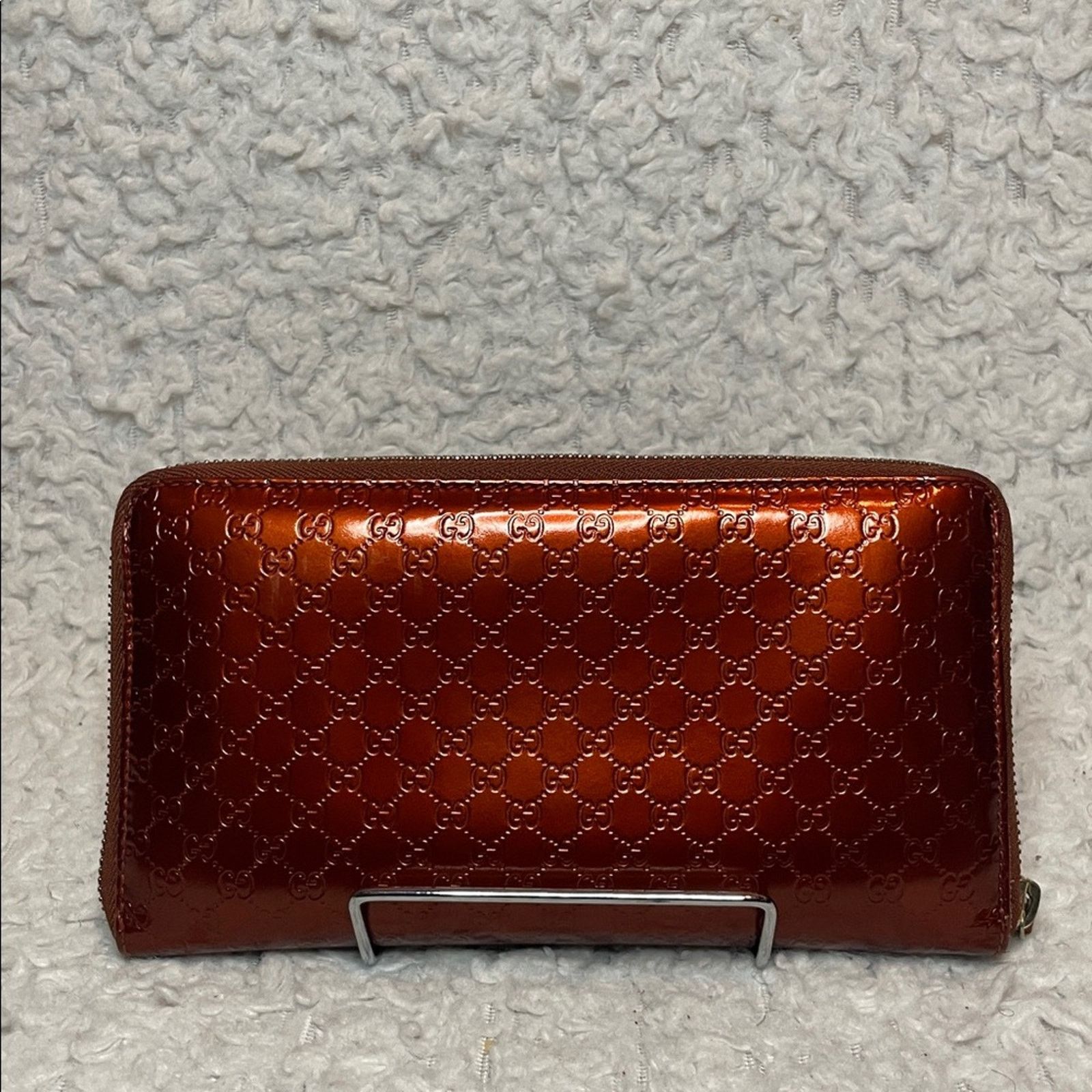 Gucci Gucci Microguccissima Zip Around Wallet Copper Size ONE SIZE - 5 Thumbnail