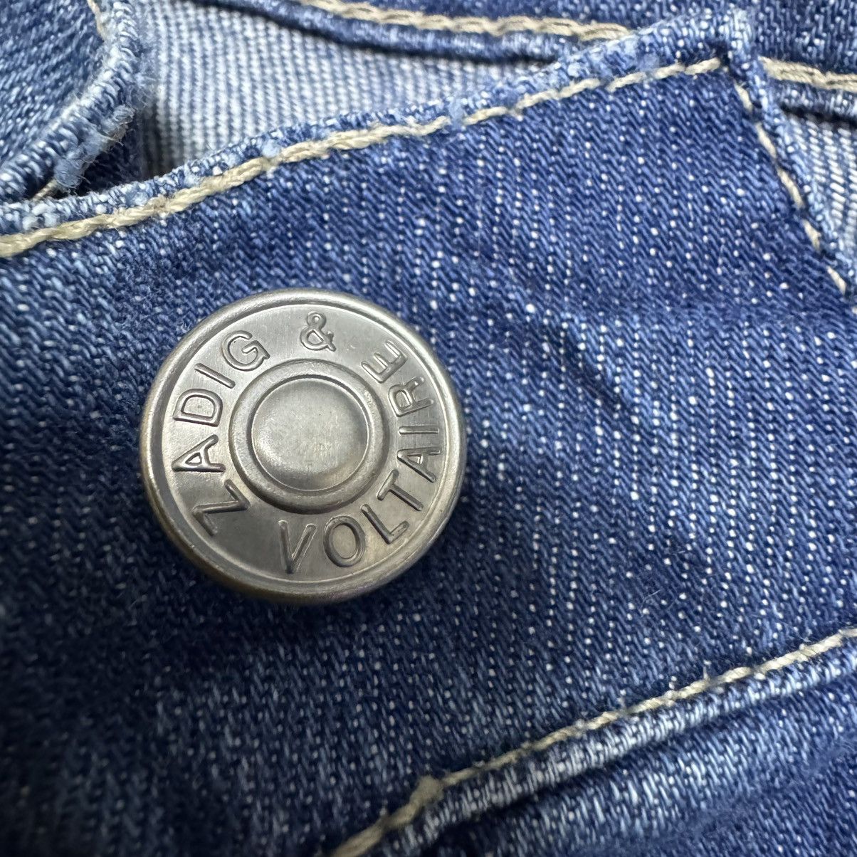 Zadig & Voltaire Zadig & Voltaire Skull Studded Boyzadig Denim Jeans Size US 32 / EU 48 - 20 Thumbnail