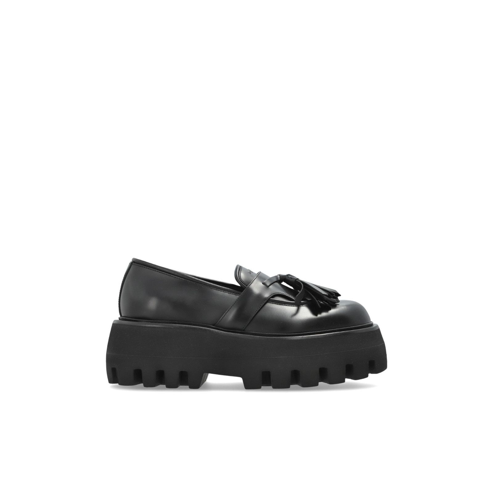 ALEXANDER MCQUEEN Sofa $890 Black Leather Loafers New & Auth