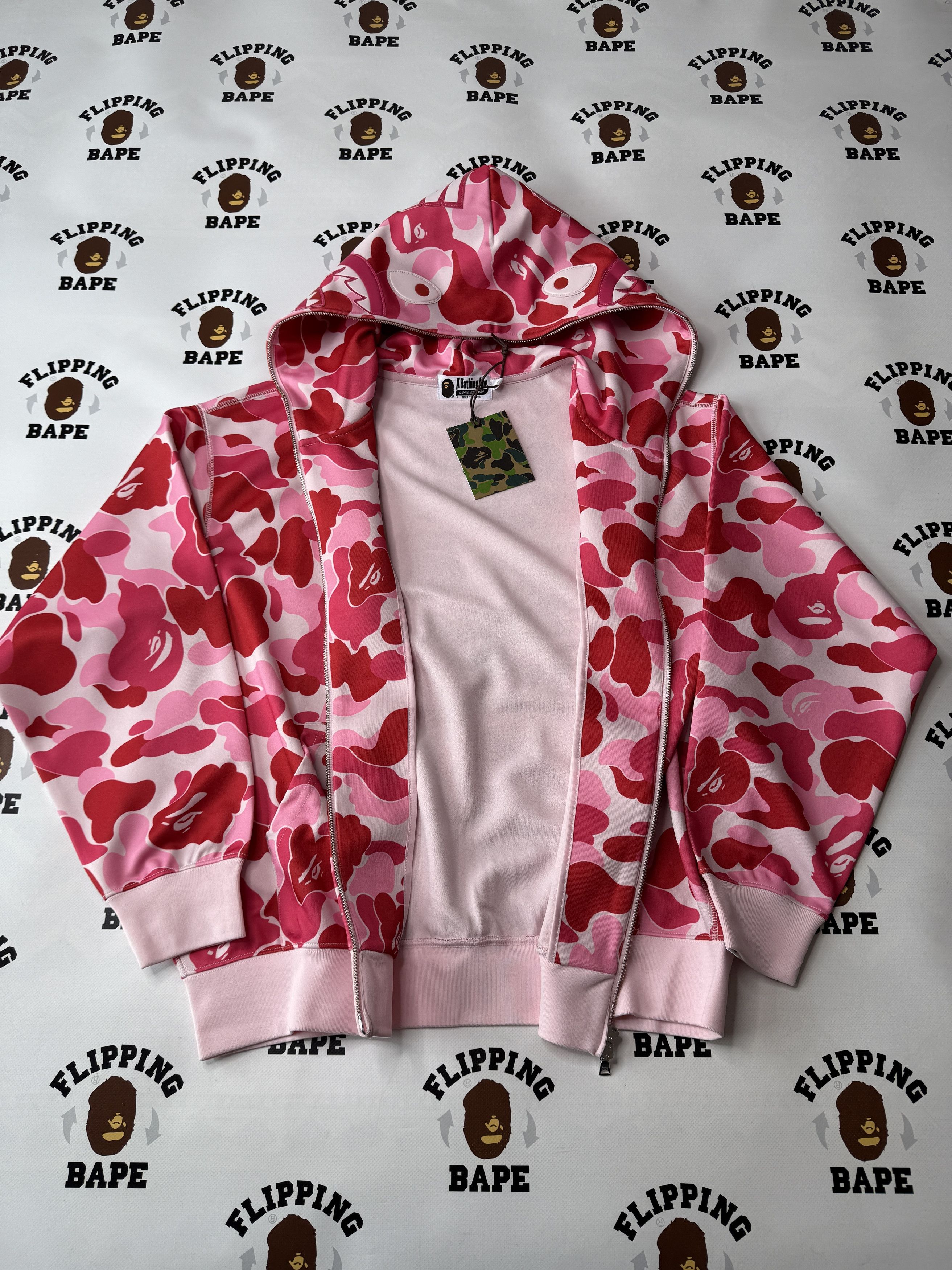 Bape BAPE ABC CAMO POLYESTER RELAXED FIT SHARK FULL ZIP HOODIE Size US L / EU 52-54 / 3 - 3 Thumbnail