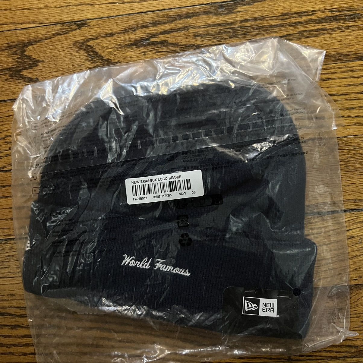Supreme Supreme Box Logo Beanie Navy Size ONE SIZE - 4 Thumbnail