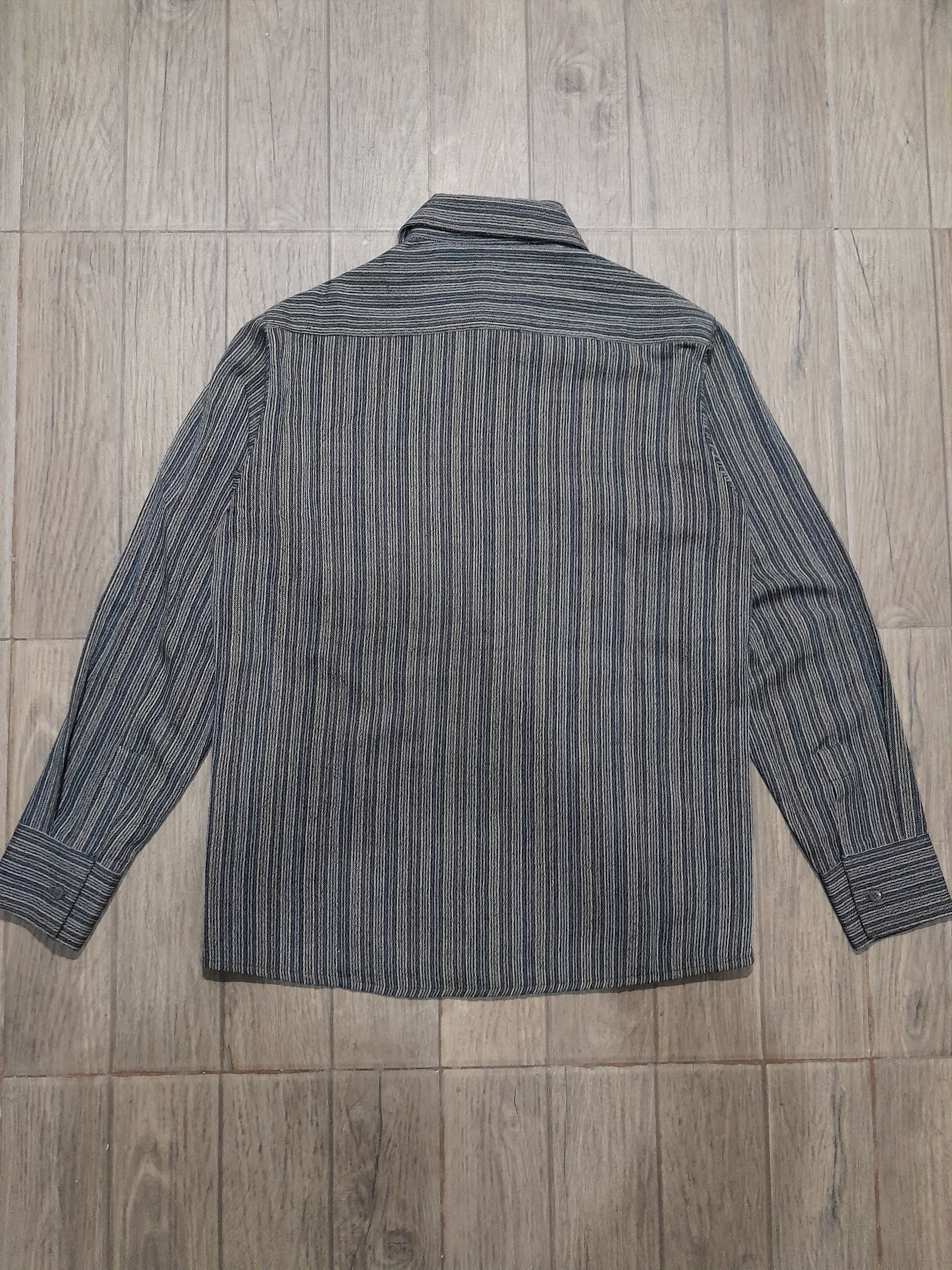 Missoni 90s Missoni Black Stripe Button Ups Shirt Size US L / EU 52-54 / 3 - 4 Thumbnail