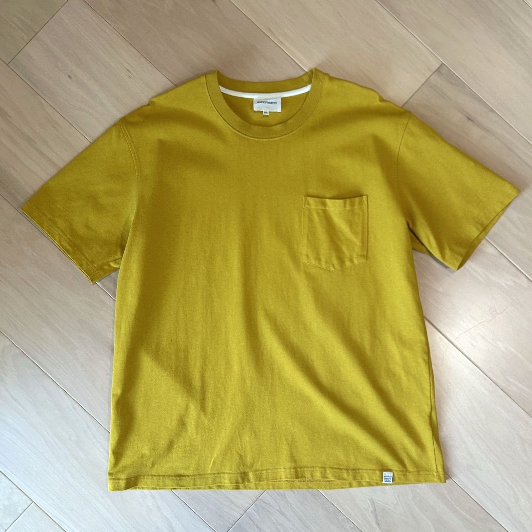 Norse Projects Norse Projects Pocket Tee Yellow 2XL Short Sleeve Crew Neck Mens Vintage Cotton T-Shirt Modern Urban Style Logo Size US XXL / EU 58 / 5 - 2 Thumbnail