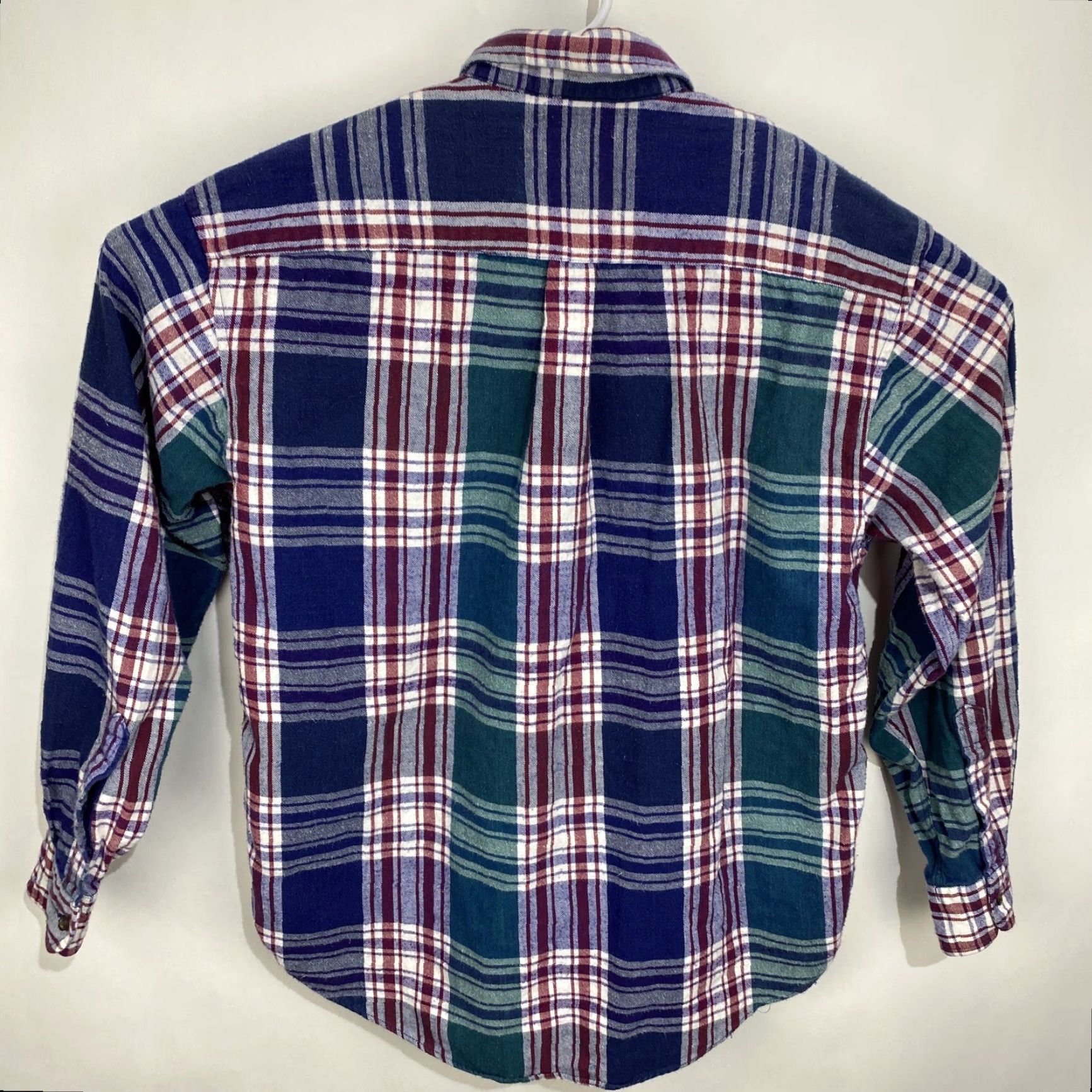 American Eagle Outfitters AMERICAN EAGLE Rugged Tradition Plaid Flannel Shirt M Button Long Sleeve Blue 100% Cotton Casual Outdoors Mens College Size US M / EU 48-50 / 2 - 6 Thumbnail