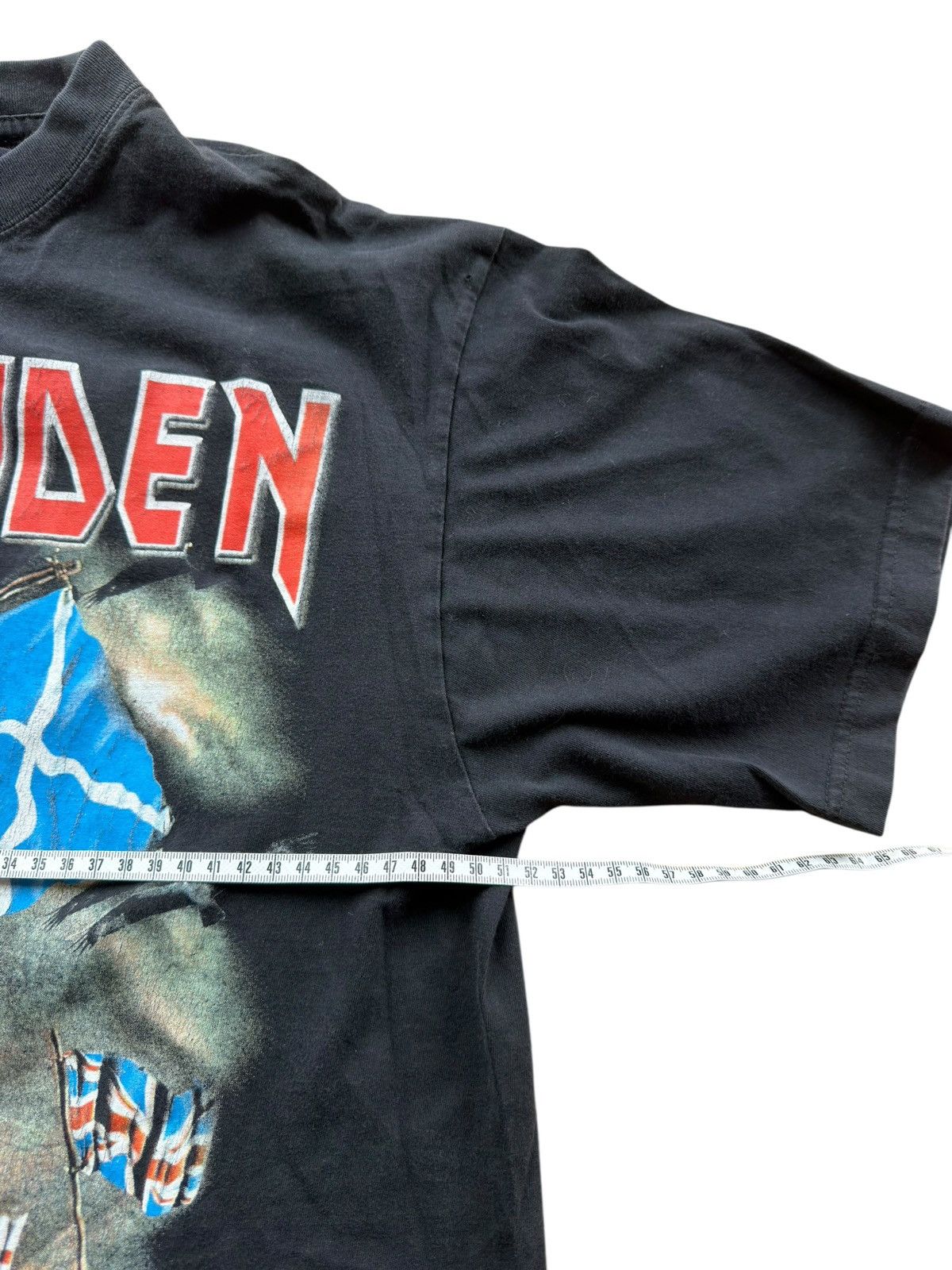 Band Tees VINTAGE 1990s EUROPE IRON MAIDEN METAL WAR FUCK XL SKELETON Size US XL / EU 56 / 4 - 5 Thumbnail