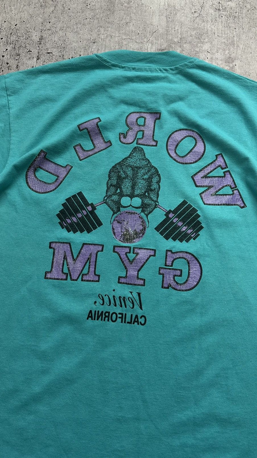 Vintage Vintage 90’s World Gym Venice California Single Stitch Tee Size US L / EU 52-54 / 3 - 20 Thumbnail