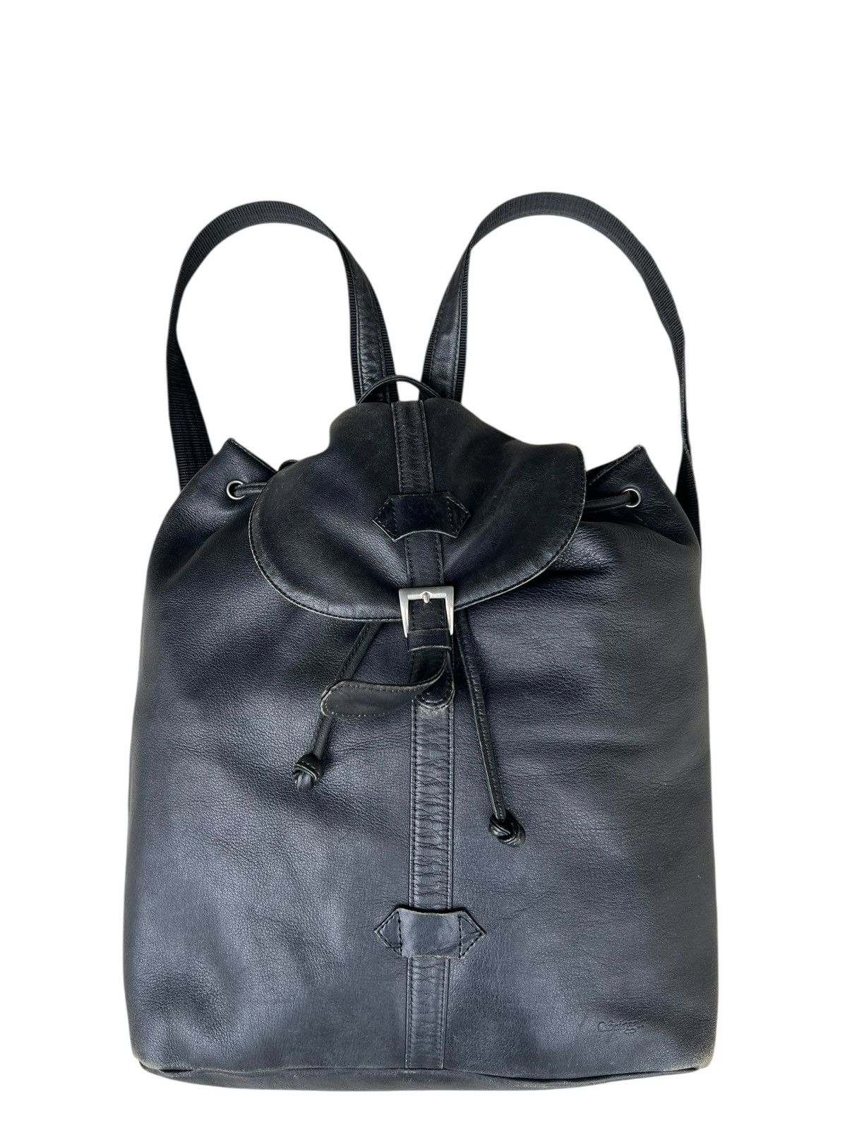 Leather Spiaggia Japan Faded Patina Leather Backpack Rucksack Bag Size ONE SIZE - 7 Thumbnail