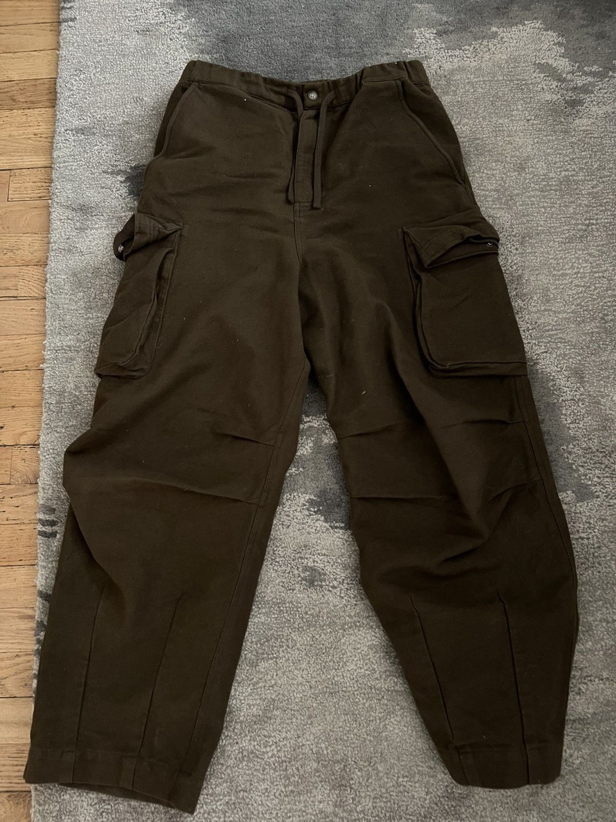 18 EAST BLEECKER CARGO BALLOON PANT CACAO KHADI COTTON DUCK