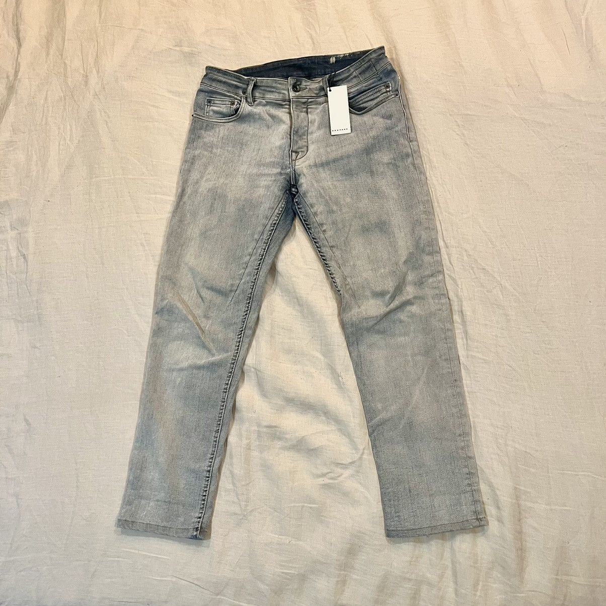 image of Fw17 Drkshdw Detroit Cut Hustler Denim Jeans, Rick Owens in Blue, Men's (Size 29)