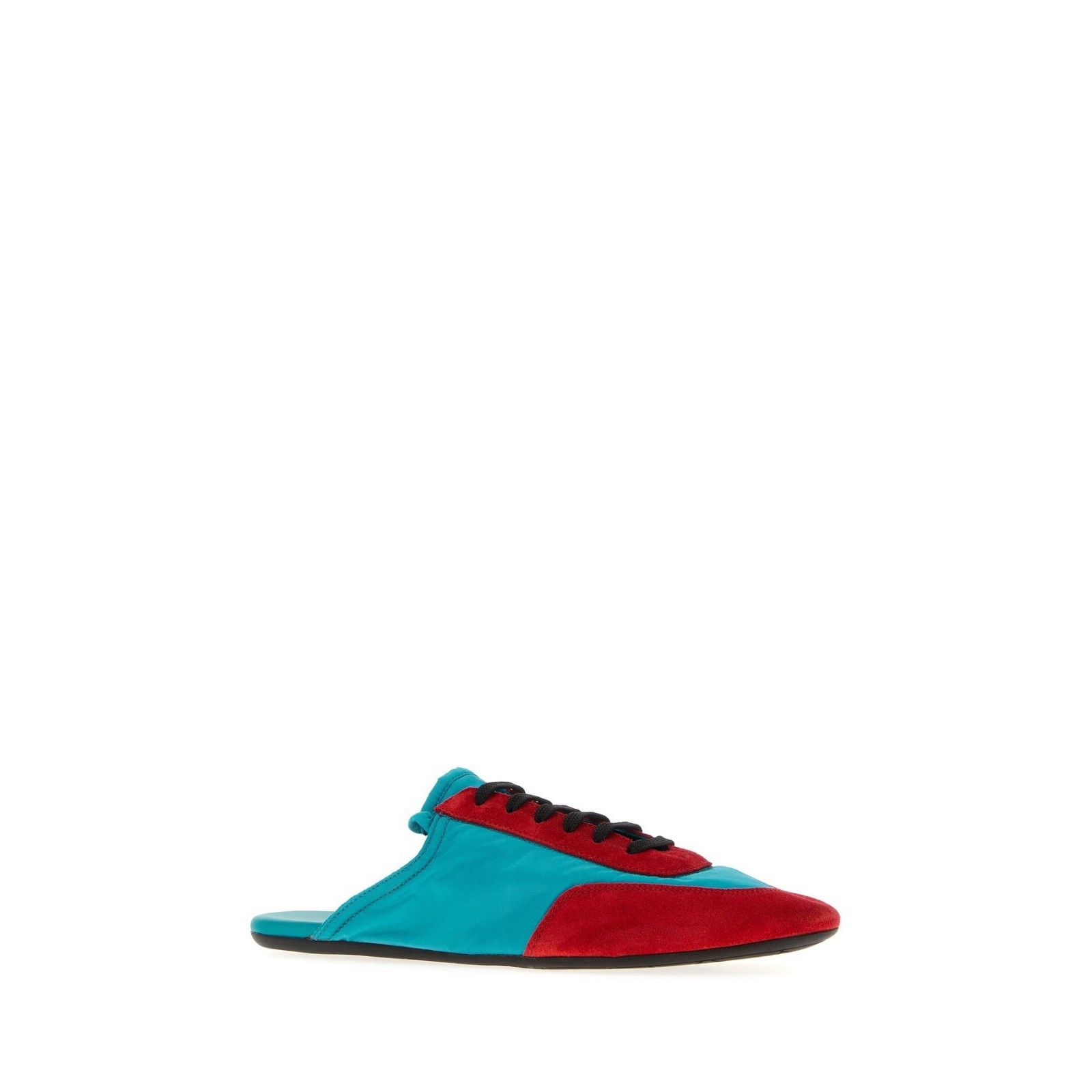 Prada PRADA Two Tone Blue Red Re-Nylon Suede Slippers New & Authen Size US 7 / IT 37 - 2 Thumbnail