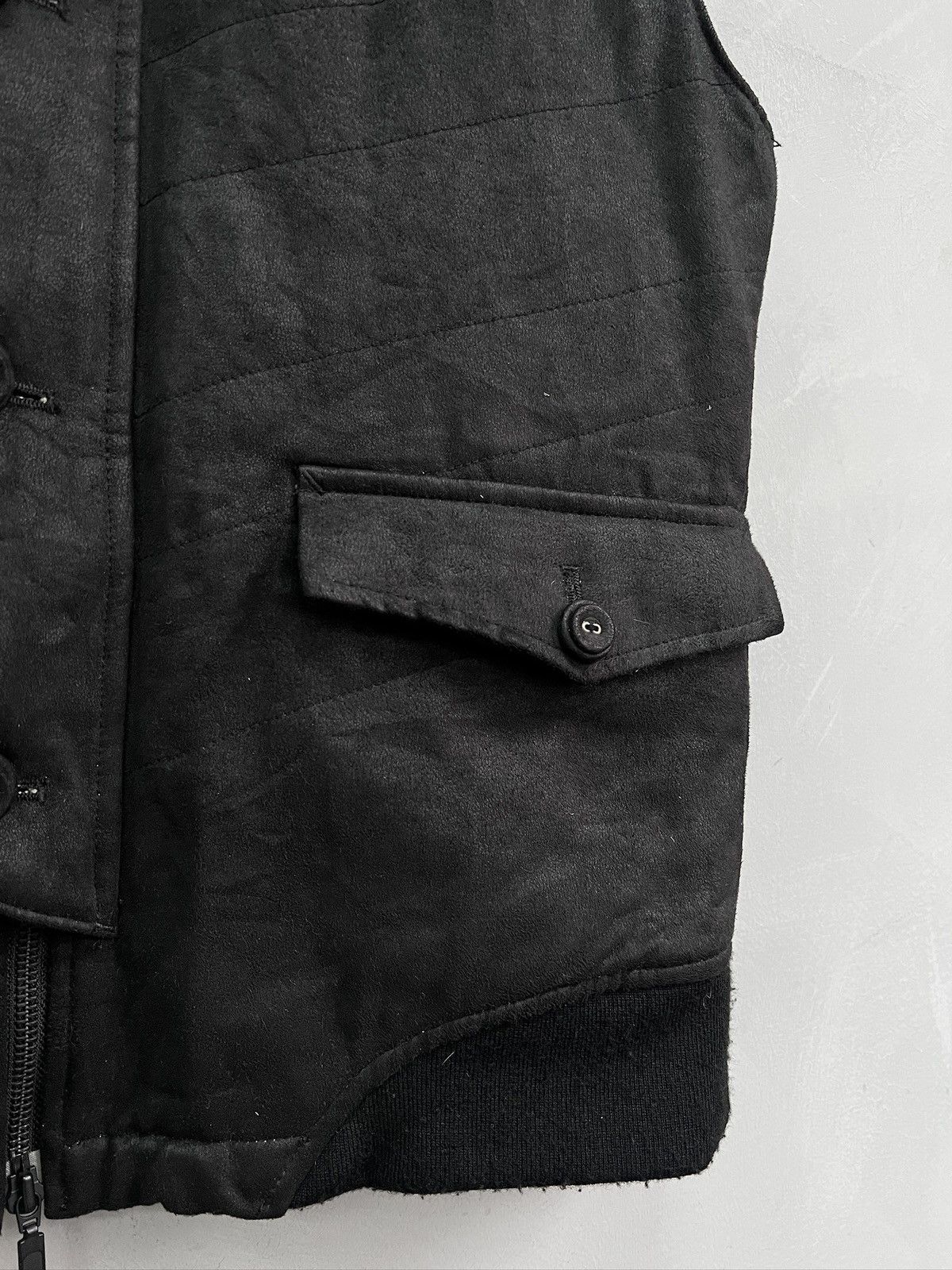 PPFM If six was Nine style black opium fur bomber vest jacket Size US M / EU 48-50 / 2 - 3 Thumbnail