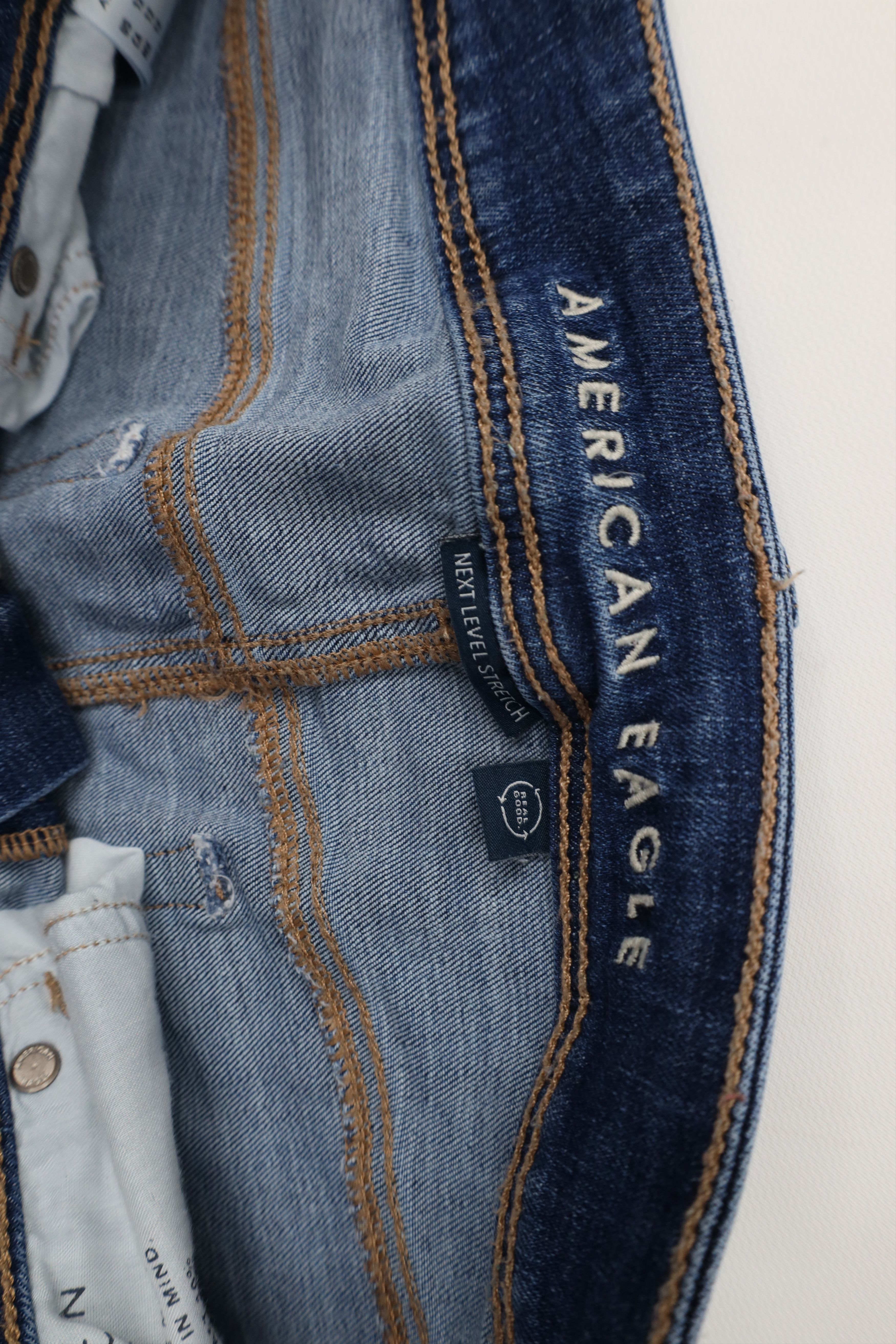 American Eagle Outfitters Vintage Y2K American Eagle Stretch Boot Cut Wide Leg Jeans Size 34" / US 12 / IT 48 - 8 Thumbnail