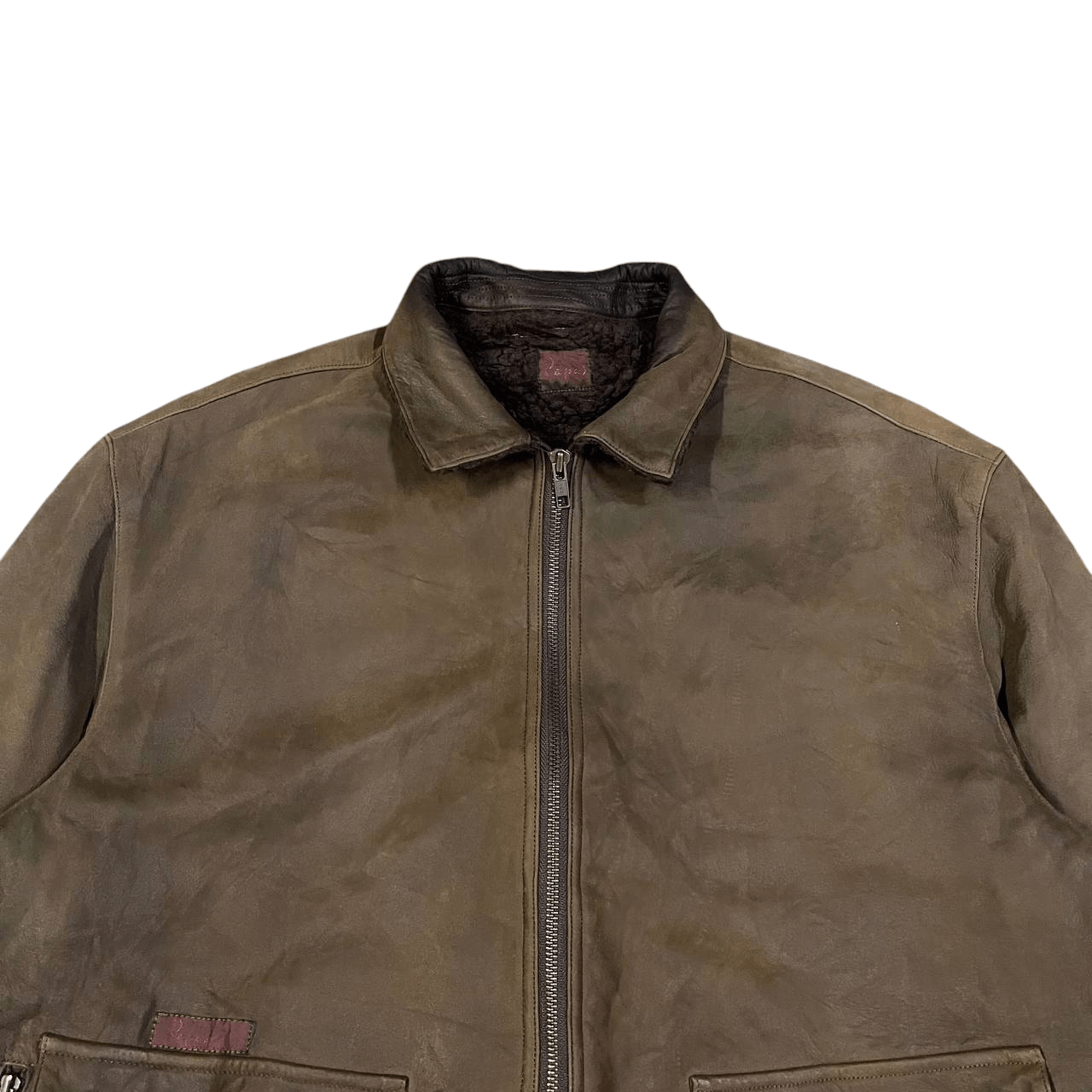 Japanese Brand Vintage Papas Soft Leather Bomber Jacket Size US M / EU 48-50 / 2 - 2 Thumbnail