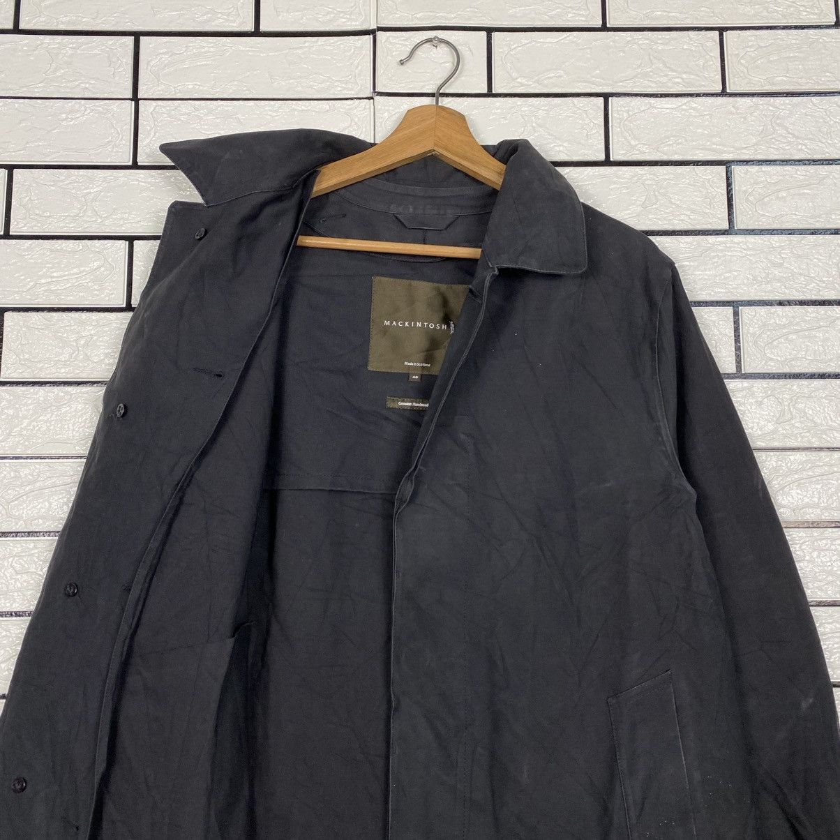 Mackintosh 📌Vintage Wax Long Jacket Chore Mackintosh Size US XXS / EU 40 - 14 Thumbnail