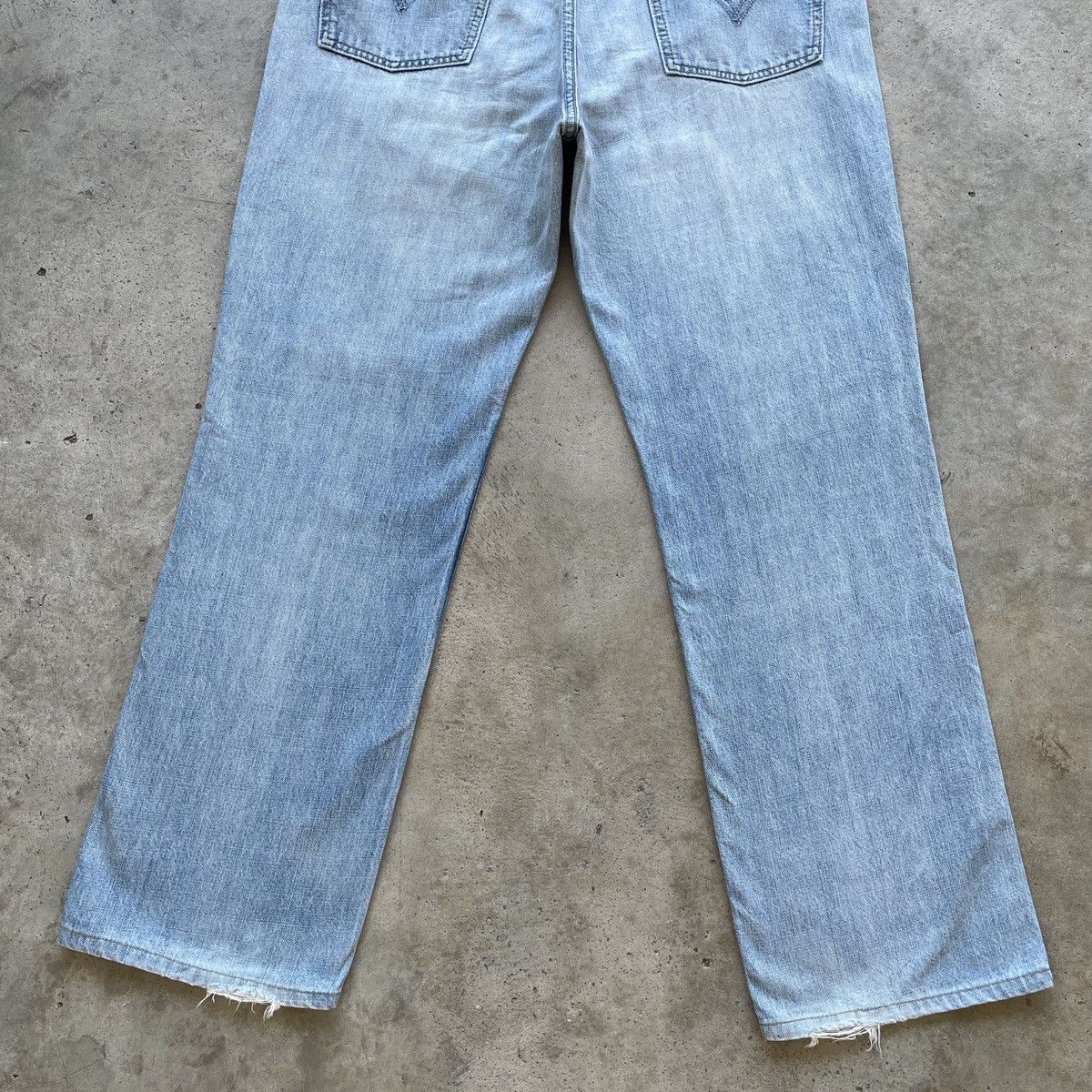 Jean × Levi's × Vintage Vintage Levi’s 502 Light Wash Distressed Jeans Pants Faded Size US 36 / EU 52 - 12 Thumbnail