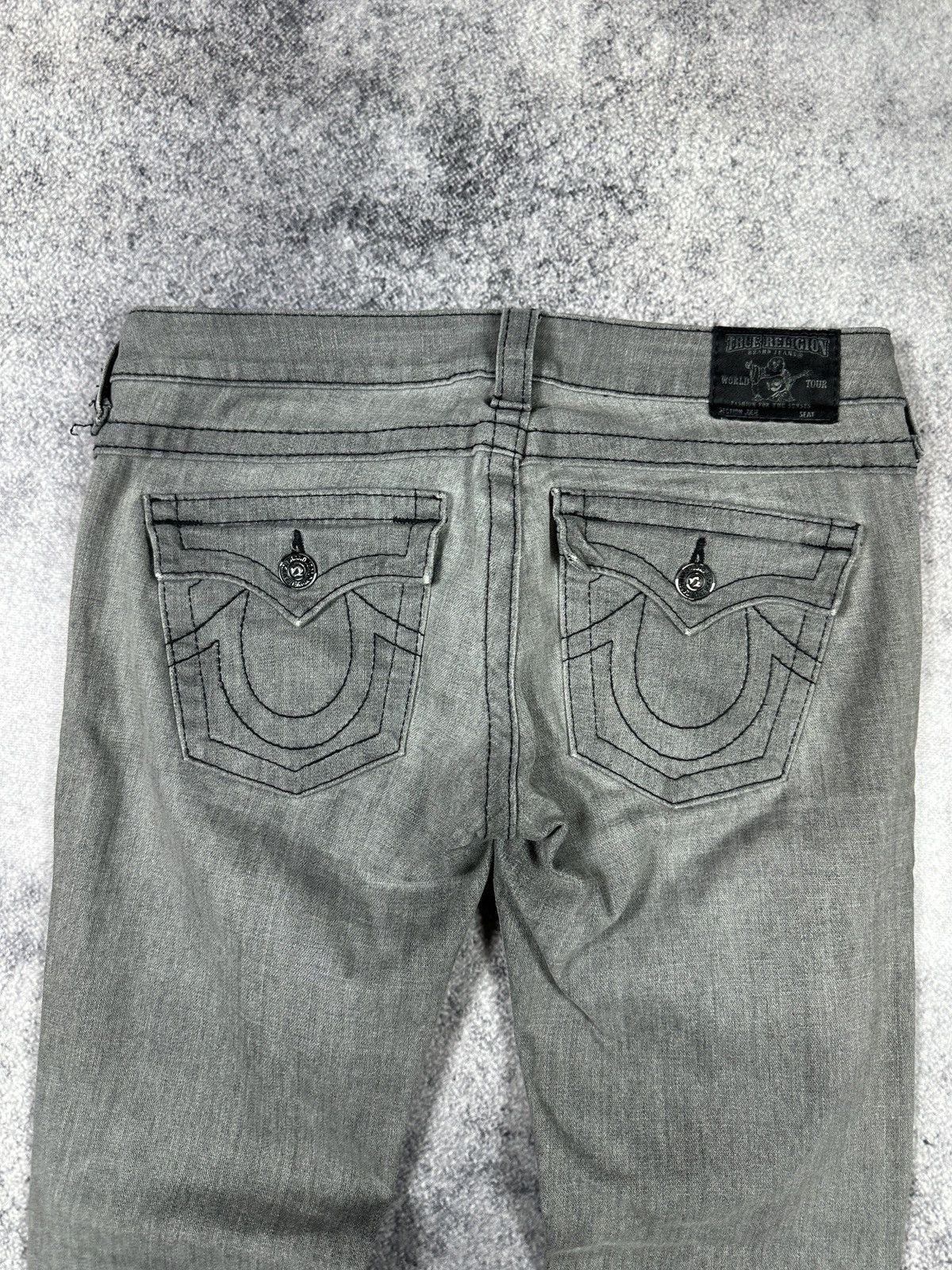 True Religion Y2K vintage true religion Julie jeans denim Streetwear Alt Size 29" - 2 Thumbnail