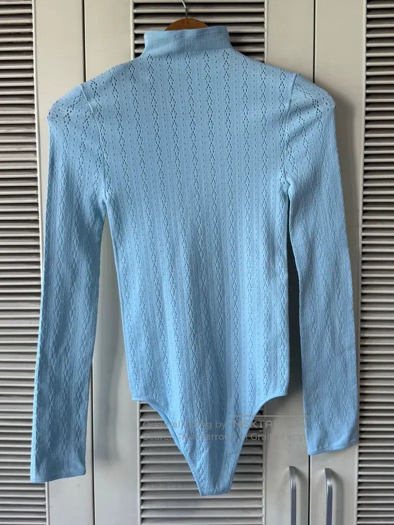 Fendi Fendi Women's Romper, Light Blue Openwork Knit Design Size M / US 6-8 / IT 42-44 - 2 Thumbnail