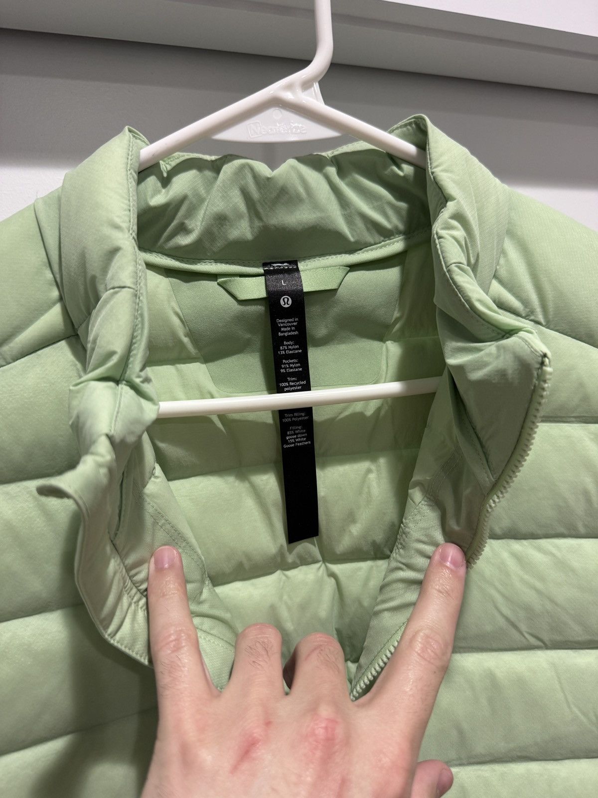 Lululemon Lululemon Navigation Goose Down Puffer Vest Creamy Mint Sz L Size US L / EU 52-54 / 3 - 4 Thumbnail