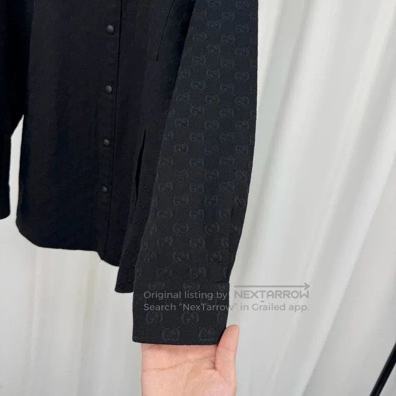 Gucci Gucci Monogram Denim Shirt Jacket. Size US L / EU 52-54 / 3 - 4 Thumbnail