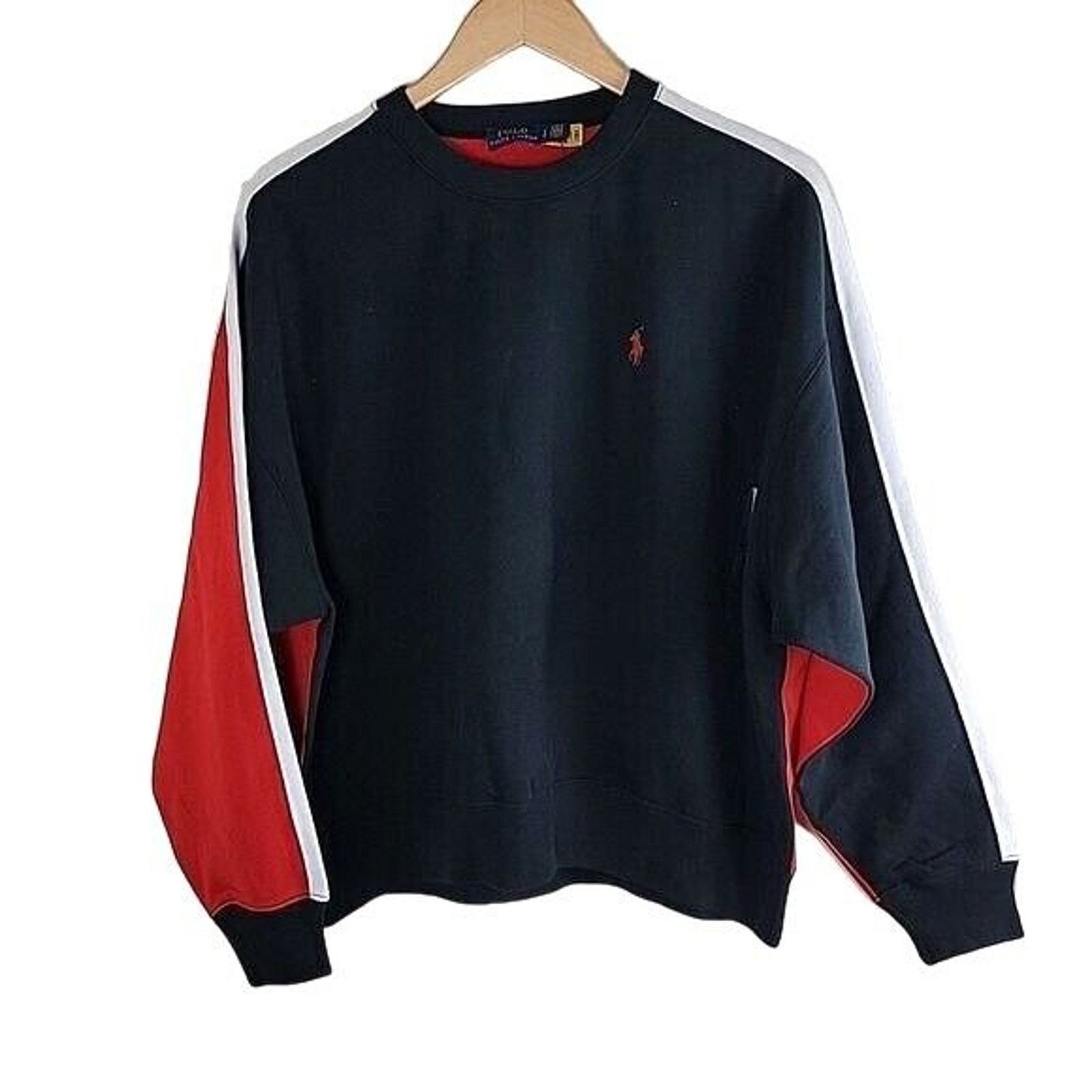 Polo Ralph Lauren Polo Ralph Lauren Womens Colorblock Fleece Sweatshirt Size M / US 6-8 / IT 42-44 - 1 Thumbnail
