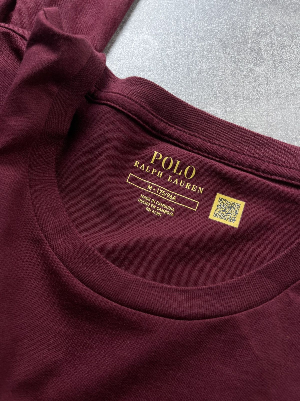Polo Ralph Lauren Polo Ralph Lauren Burgundy Long Sleeve Logo Shirt Size US M / EU 48-50 / 2 - 7 Thumbnail