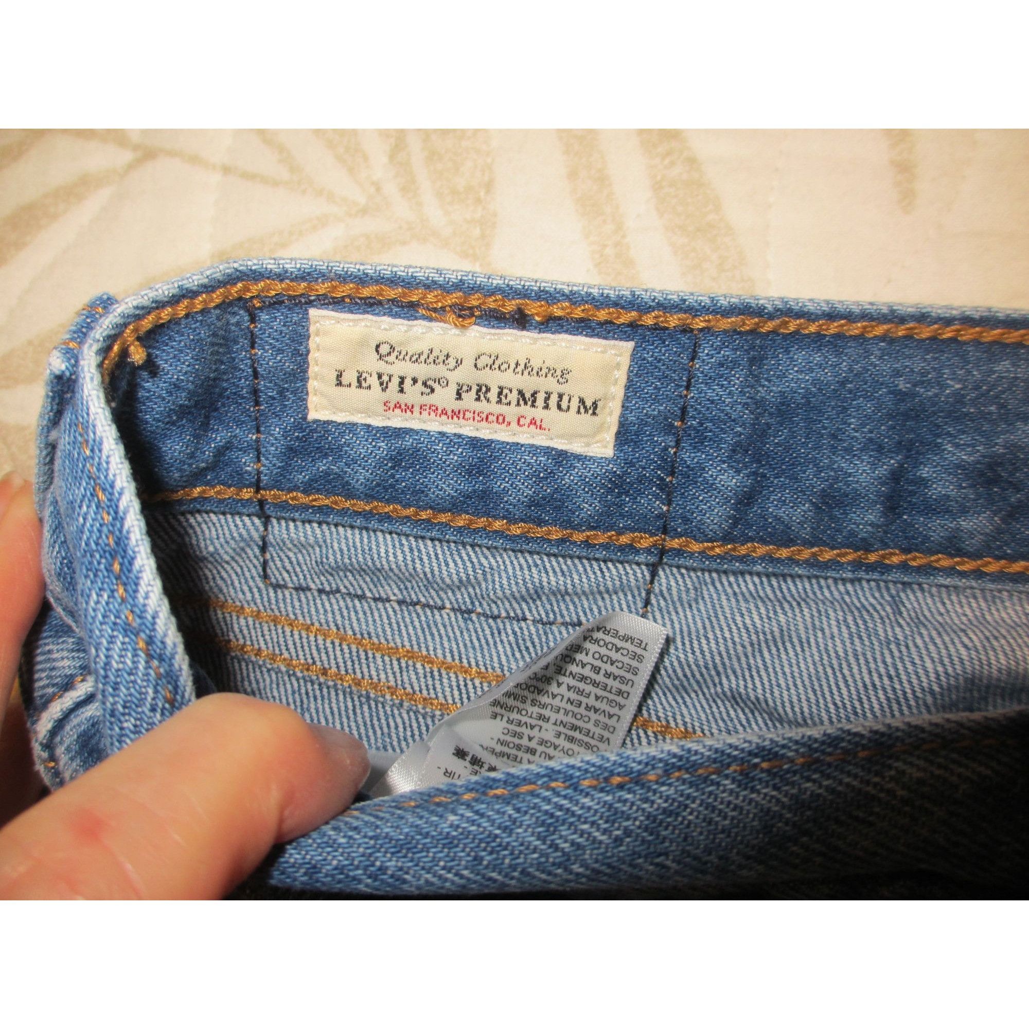 Levi's Levis Premium Wedgie Fit Distressed Jeans Size 29 High-Rise Size 29" - 4 Thumbnail