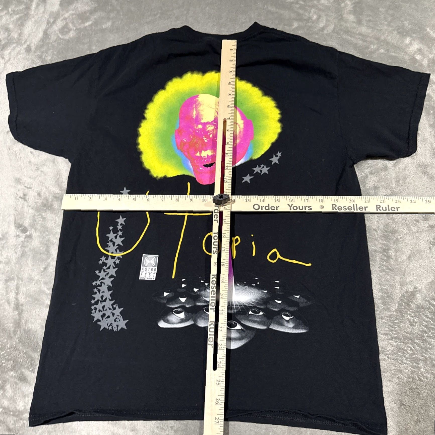 Other Astroworld T-Shirt Mens Medium Black See You On The Other Side Utopia Graphic Shirt Size US M / EU 48-50 / 2 - 6 Thumbnail