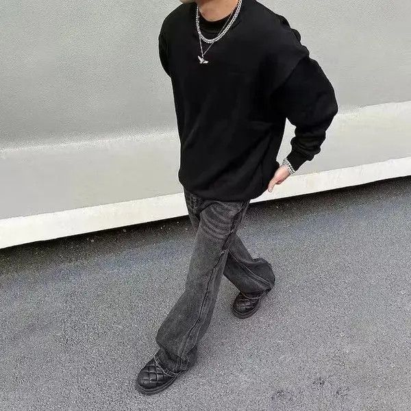 Japanese Brand Black Opium Stacked Denim Jeans Size US 32 / EU 48 - 4 Thumbnail