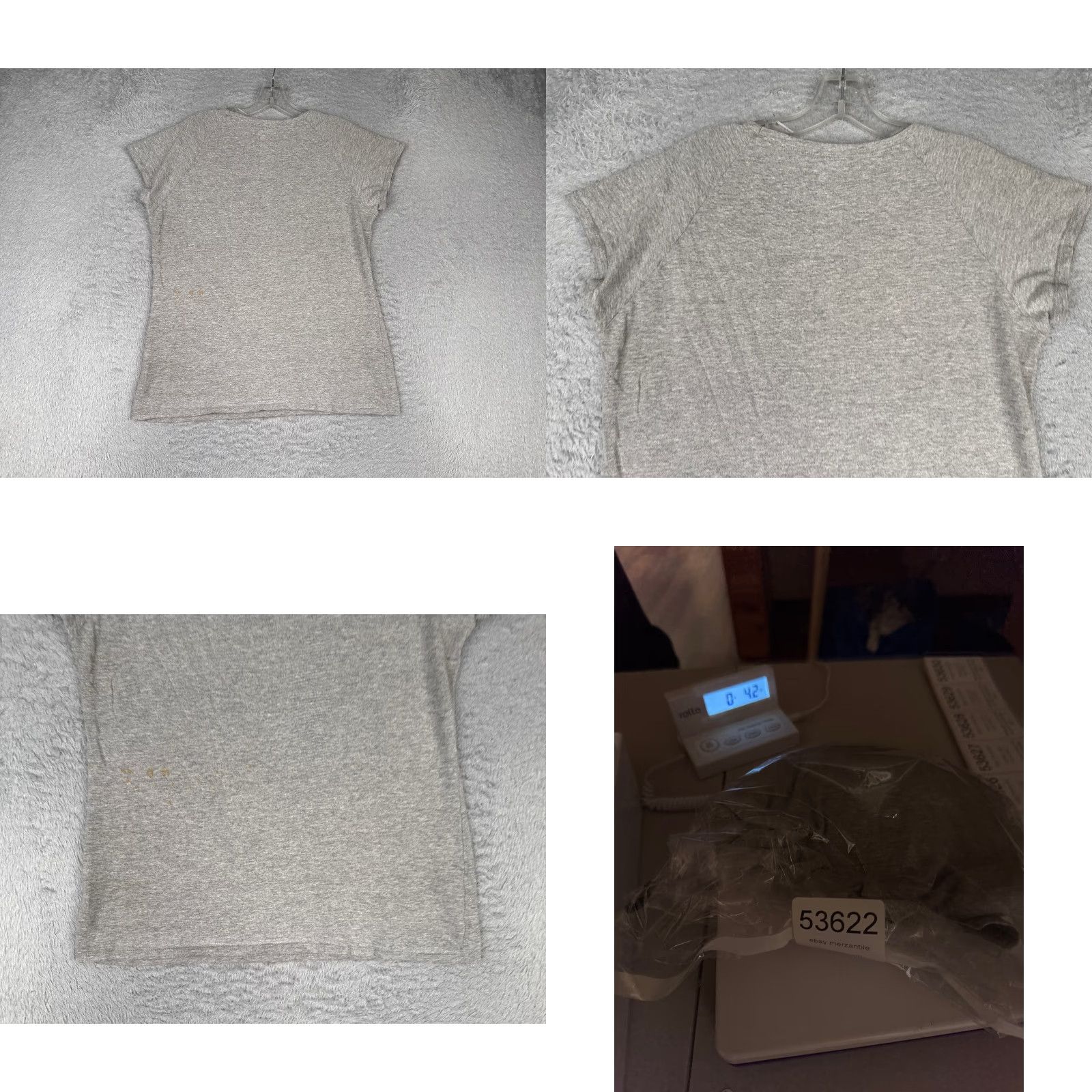 The North Face The North Face Shirt Women L Gray Crew Neck Polyester Blend Slim Fit Casual T-Shirt All Seasons Outdoor Spring Summer Fall Winter Womens Size L / US 10 / IT 46 - 9 Thumbnail